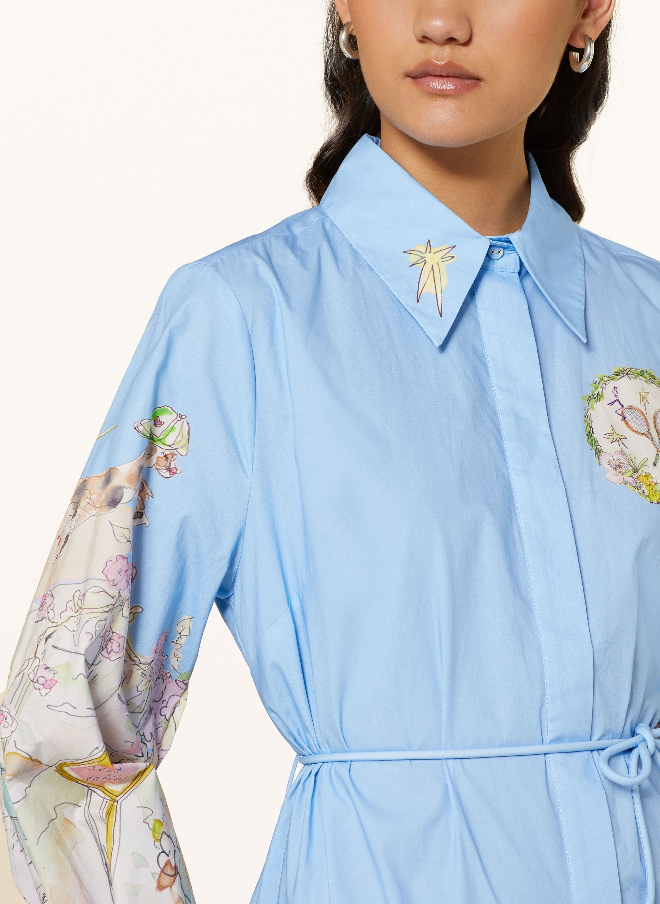 Thumbnail - Alémais Hemdblusenkleid Anouk blau