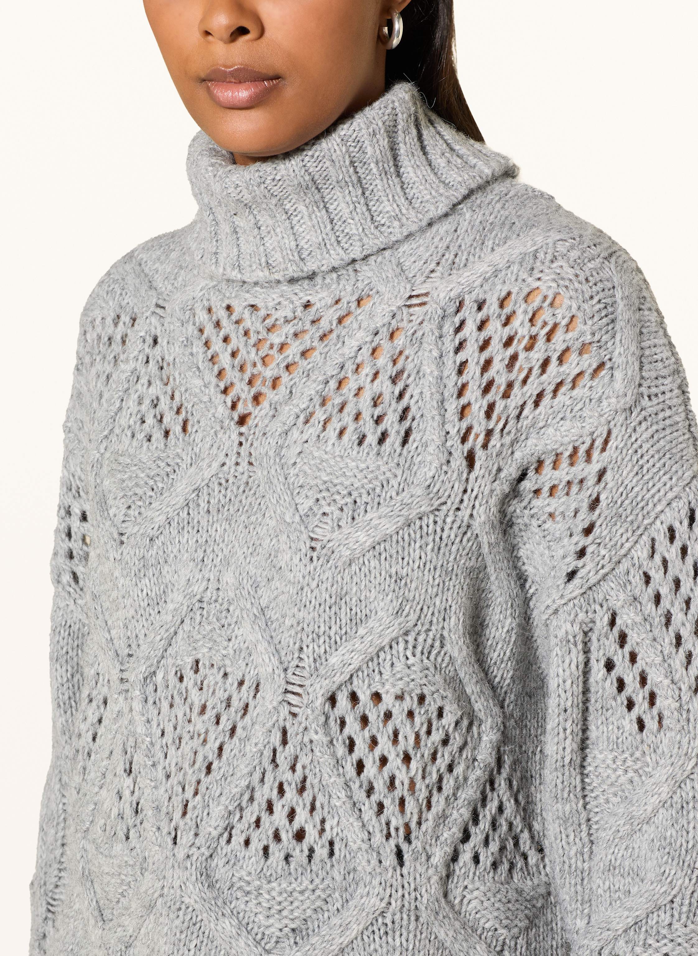 Thumbnail - Marc Aurel Rollkragenpullover grau