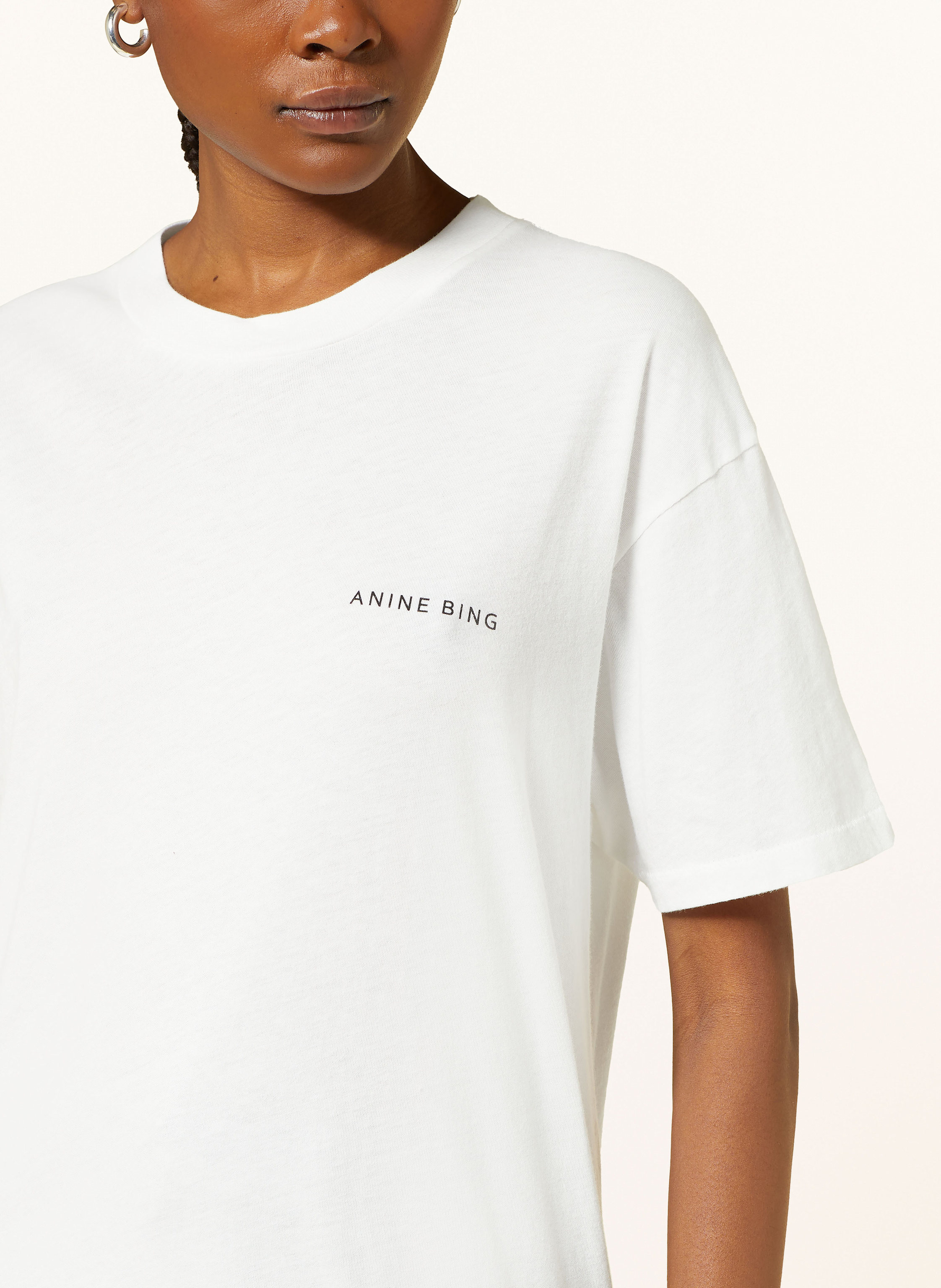 Thumbnail - Anine Bing T-Shirt Walker weiss