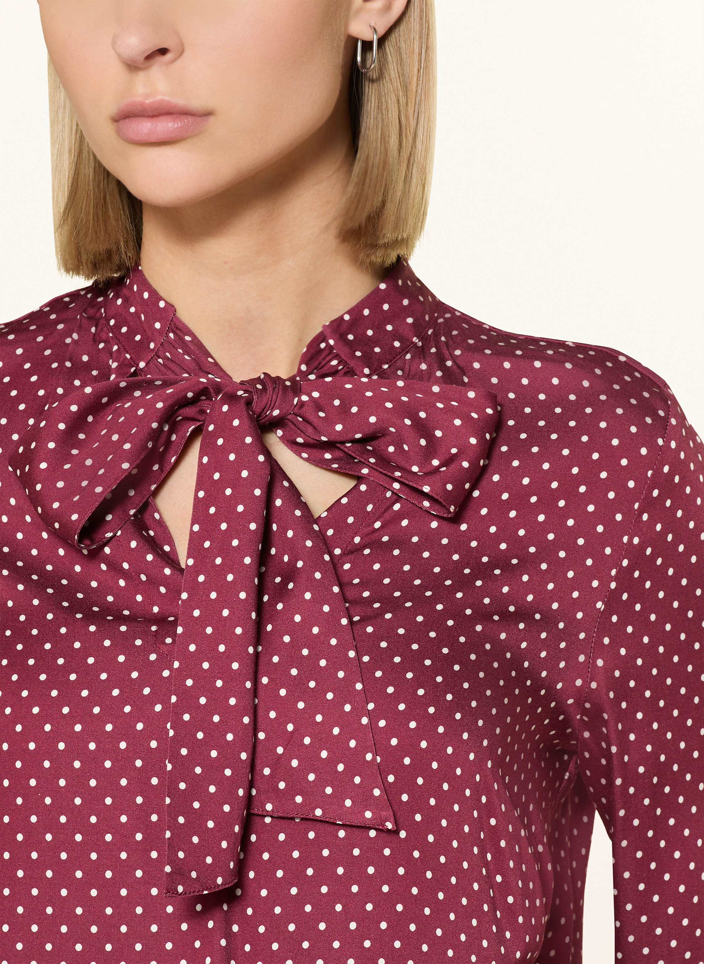 Thumbnail - Emily Van Den Bergh Schluppenbluse rot