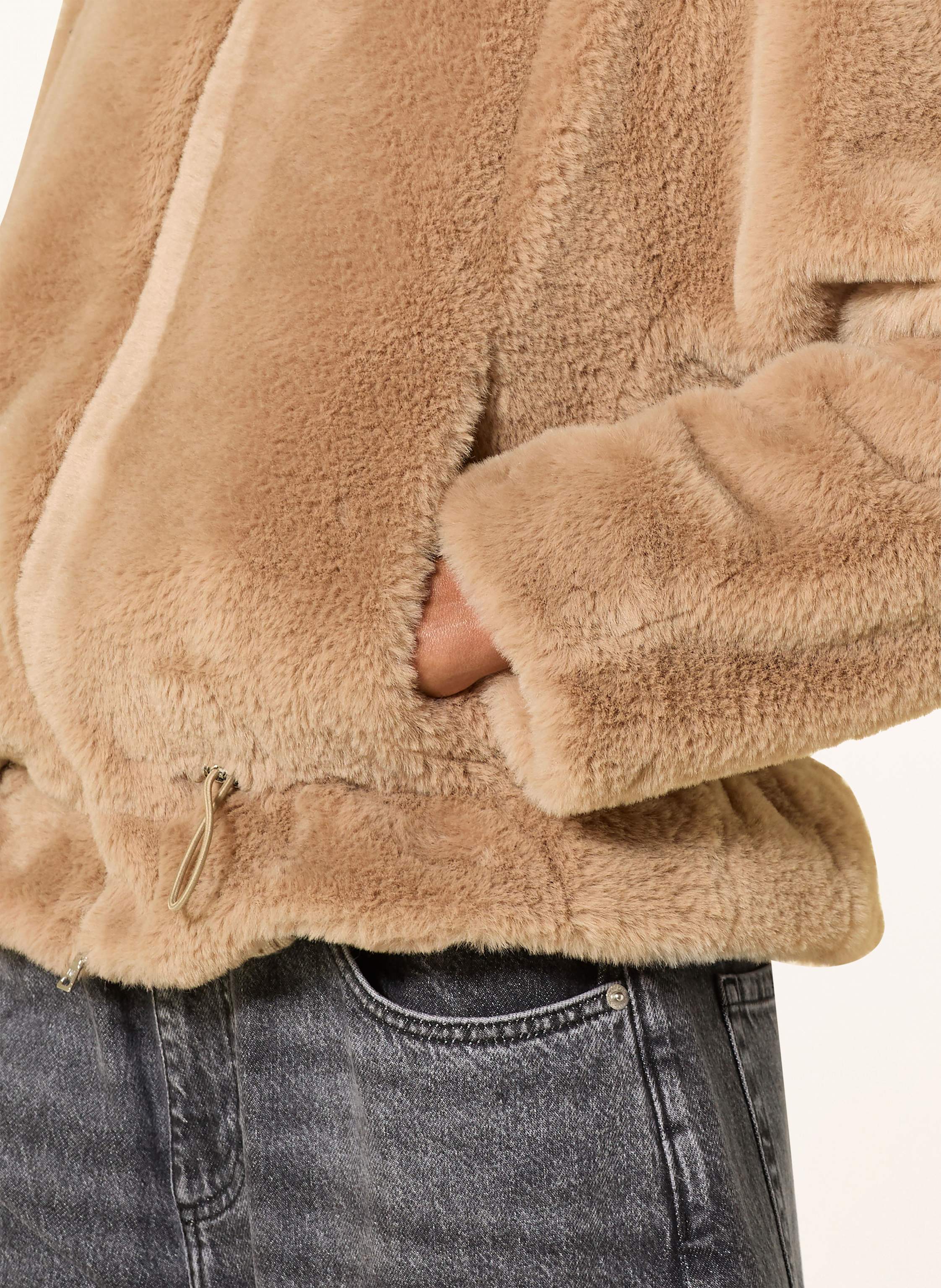 Thumbnail - Marc Aurel Kunstfell-Jacke beige