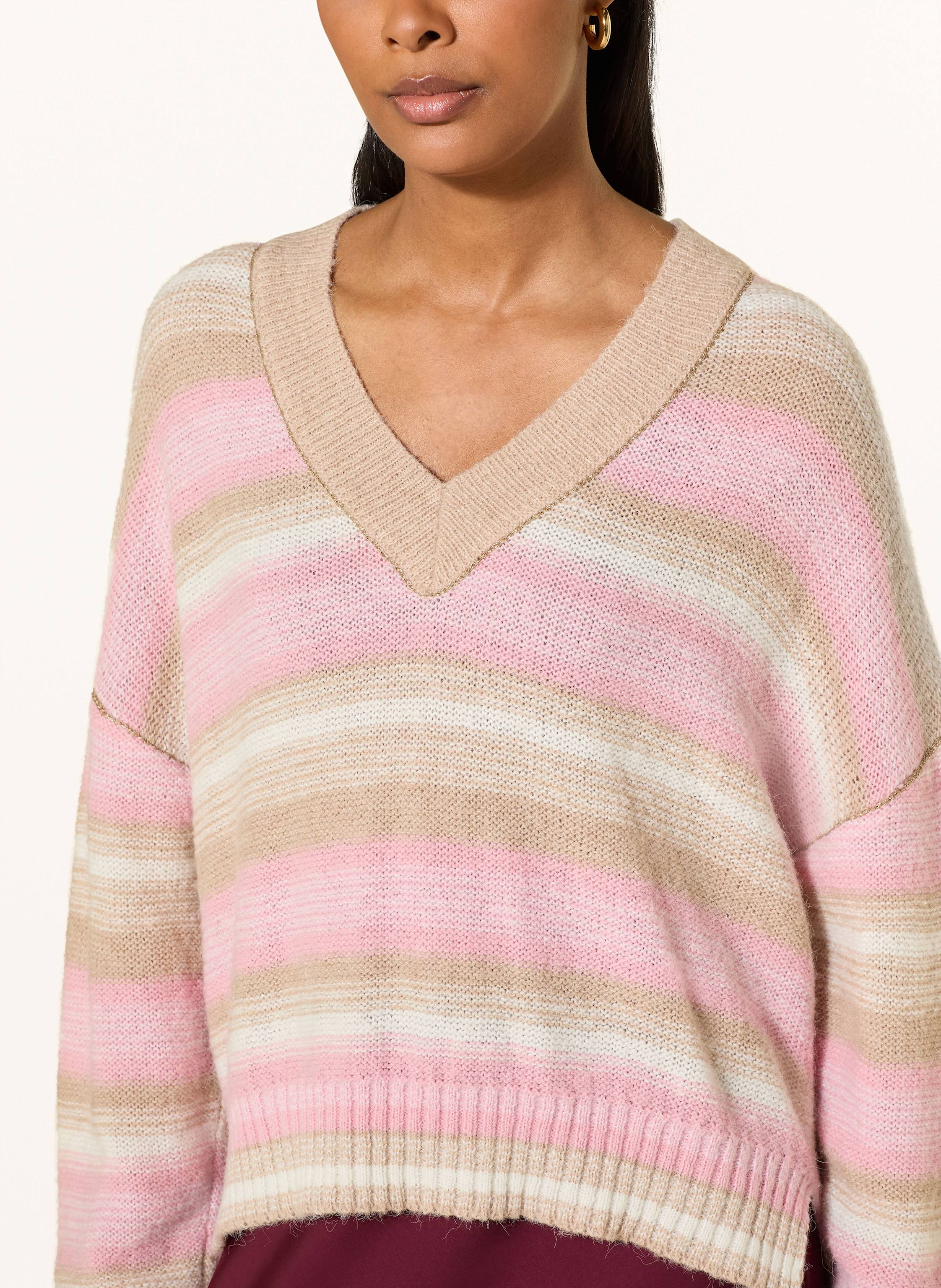 Thumbnail - Marc Aurel Pullover Mit Glitzergarn beige