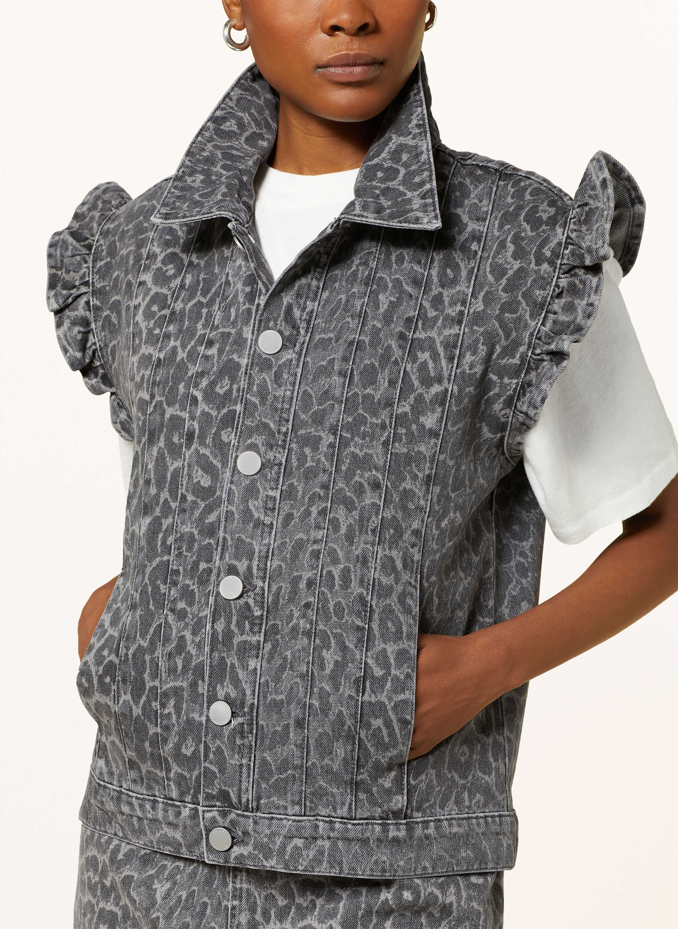 Thumbnail - Oh April Jeansweste Uva beige