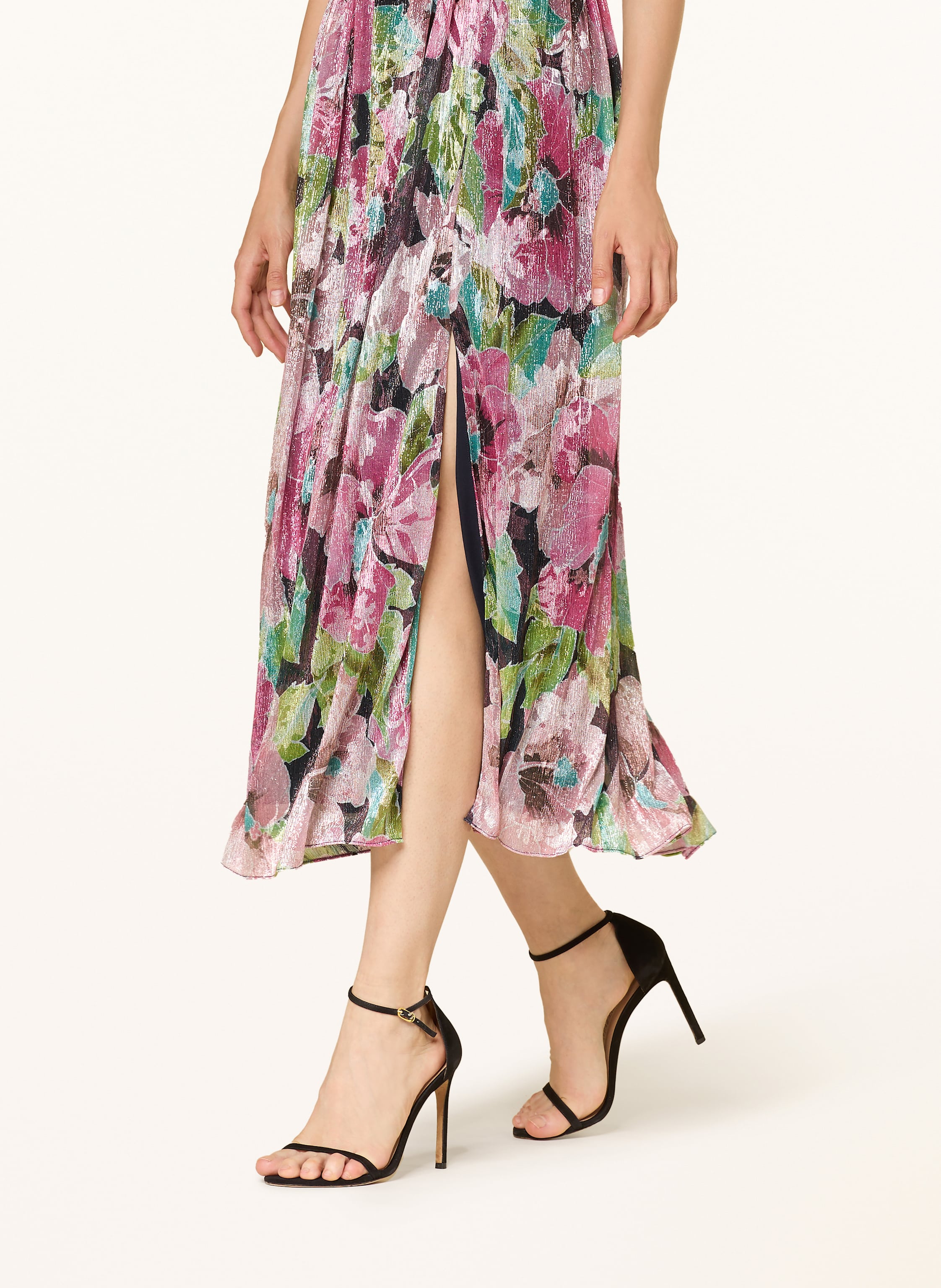 Thumbnail - Adrianna Papell Abendkleid Mit Glitzergarn blau