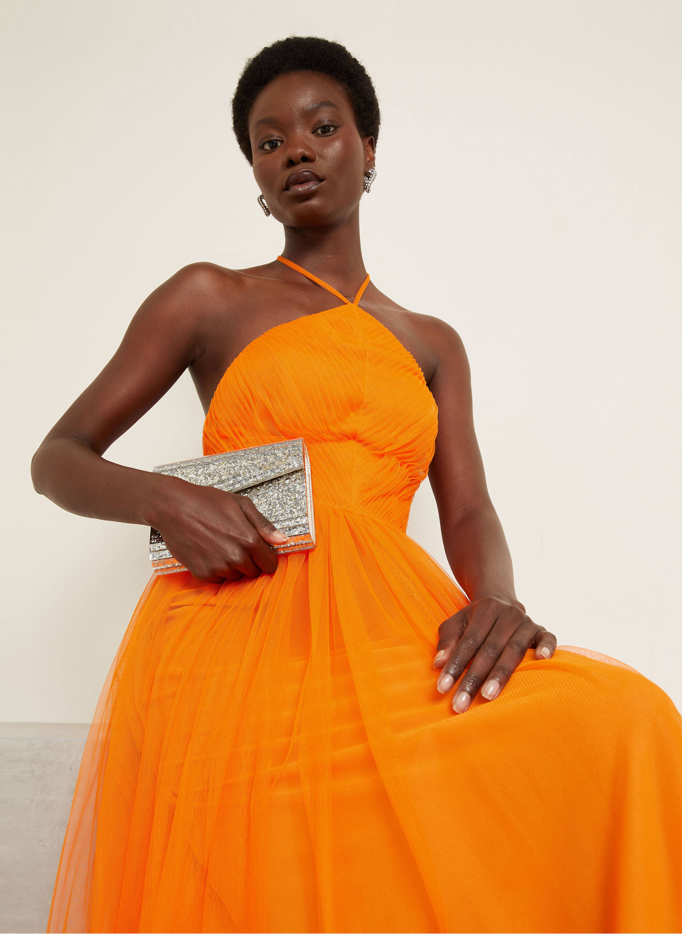 Thumbnail - Vera Wang Abendkleid Bellevue orange