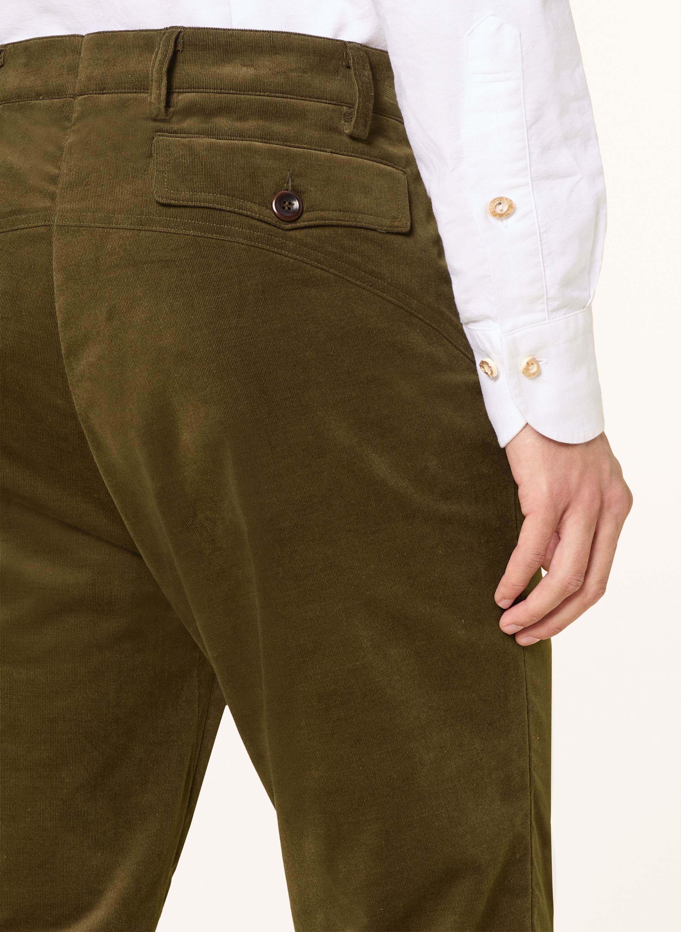 Thumbnail - Grasegger Trachtenhose Turin Slim Fit Aus Cord gruen