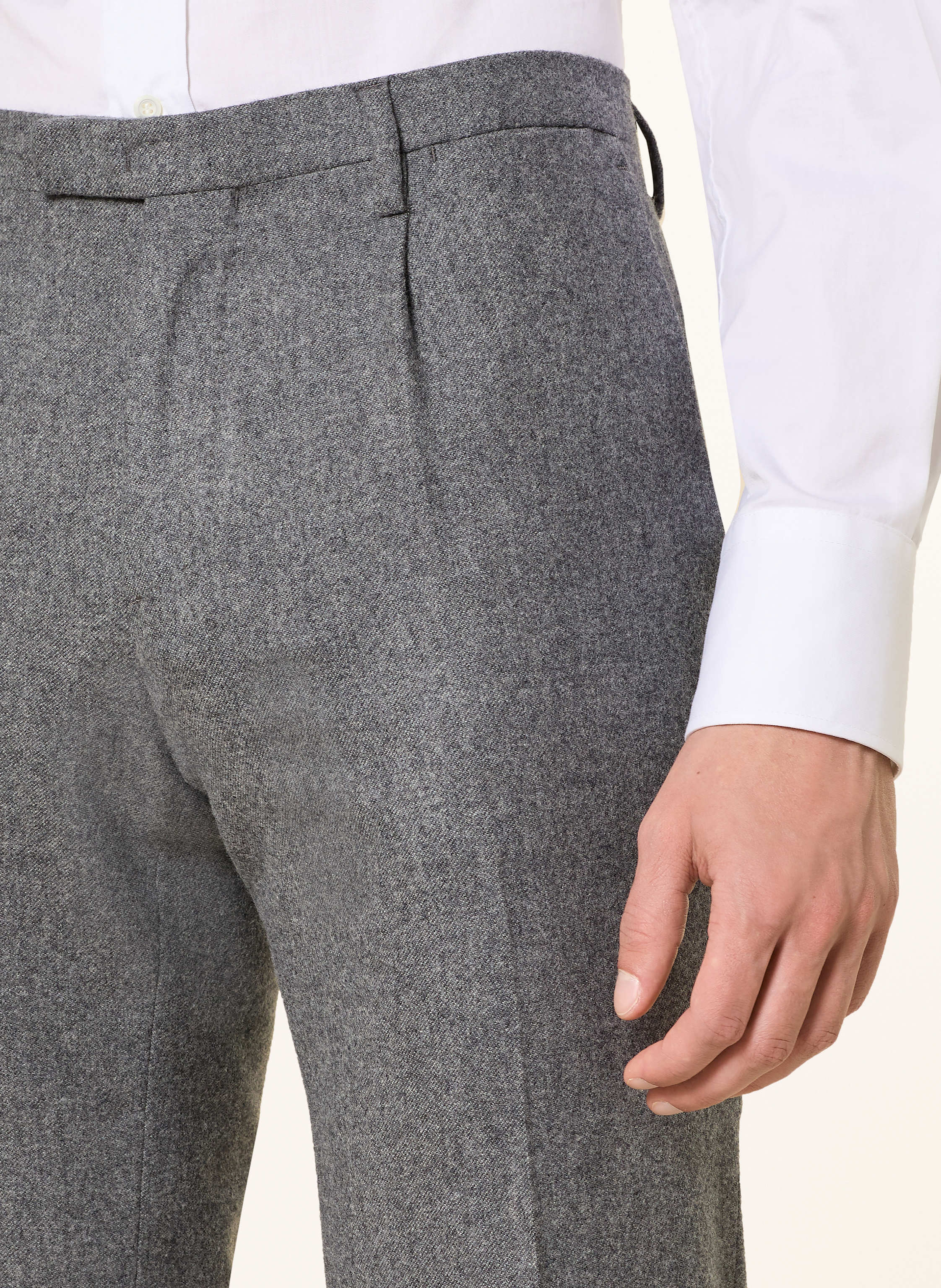 Thumbnail - Boglioli Flanell-Chino Slim Fit grau