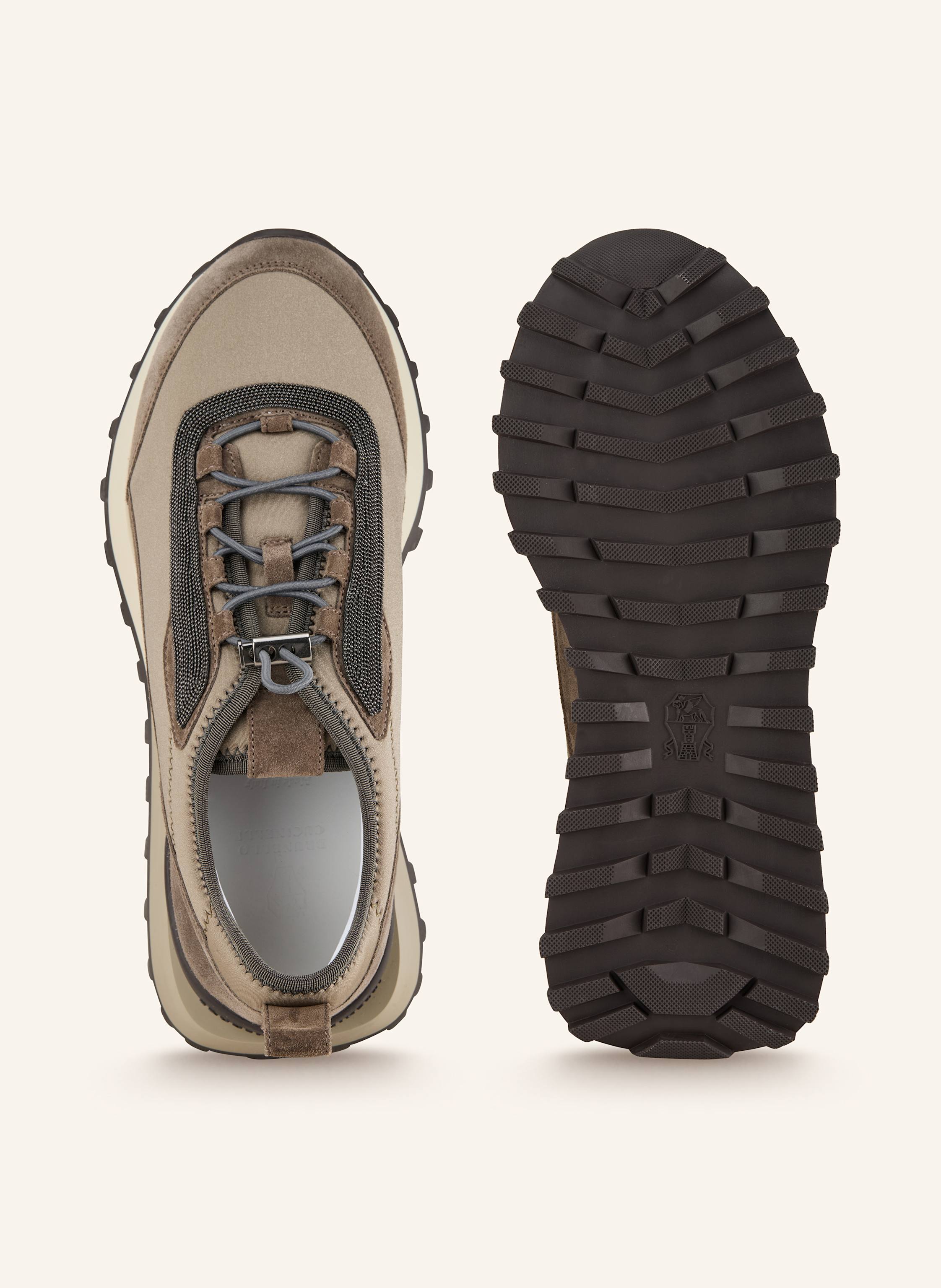 Thumbnail - Brunello Cucinelli Sneaker Mit Schmucksteinen braun