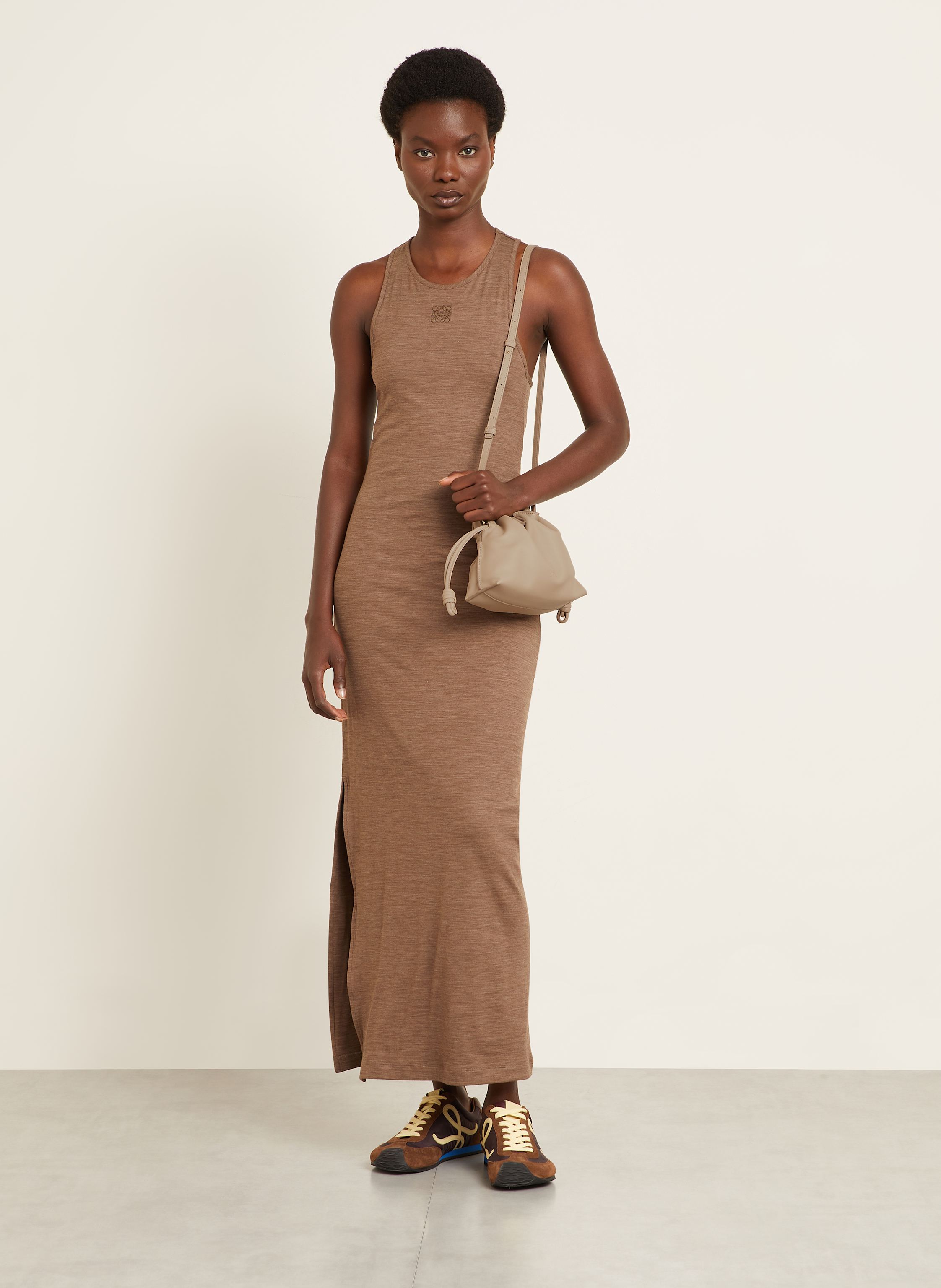 Thumbnail - Loewe Umhängetasche Flamenco Mini beige