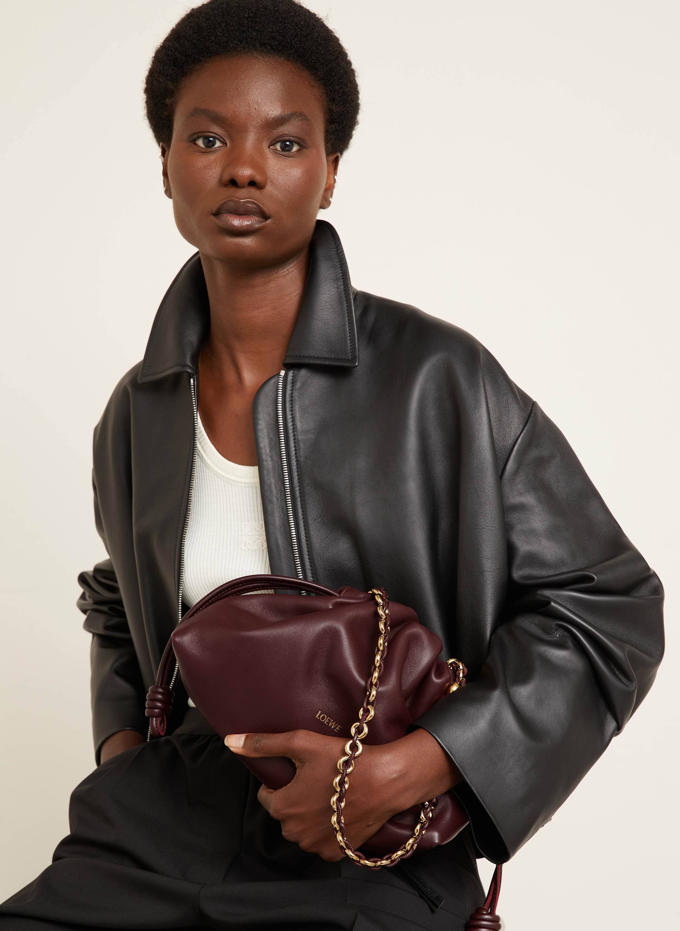 Thumbnail - Loewe Umhängetasche Flamenco Medium rot