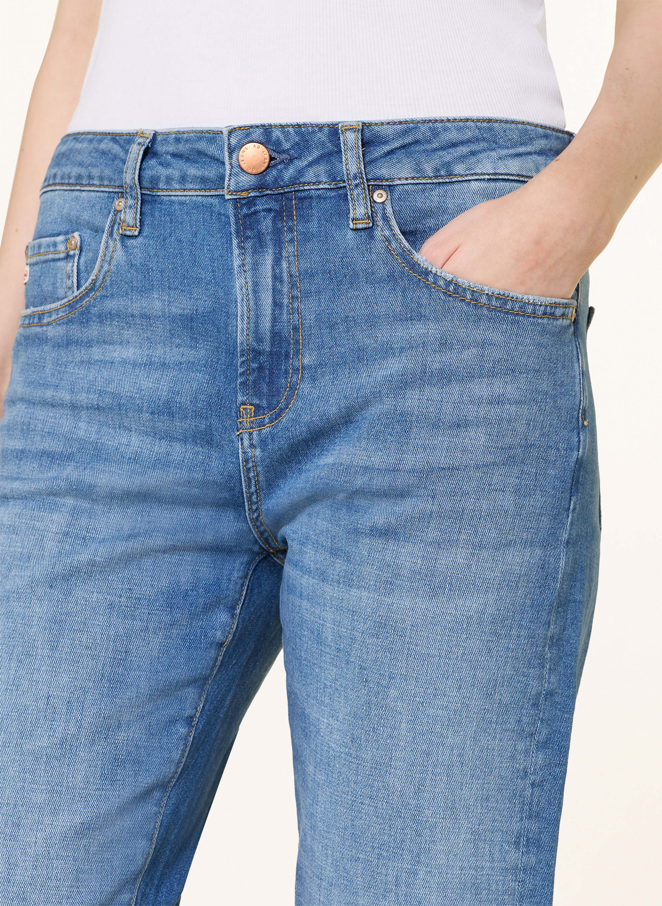Thumbnail - Ag Jeans Straight Jeans Girlfriend blau