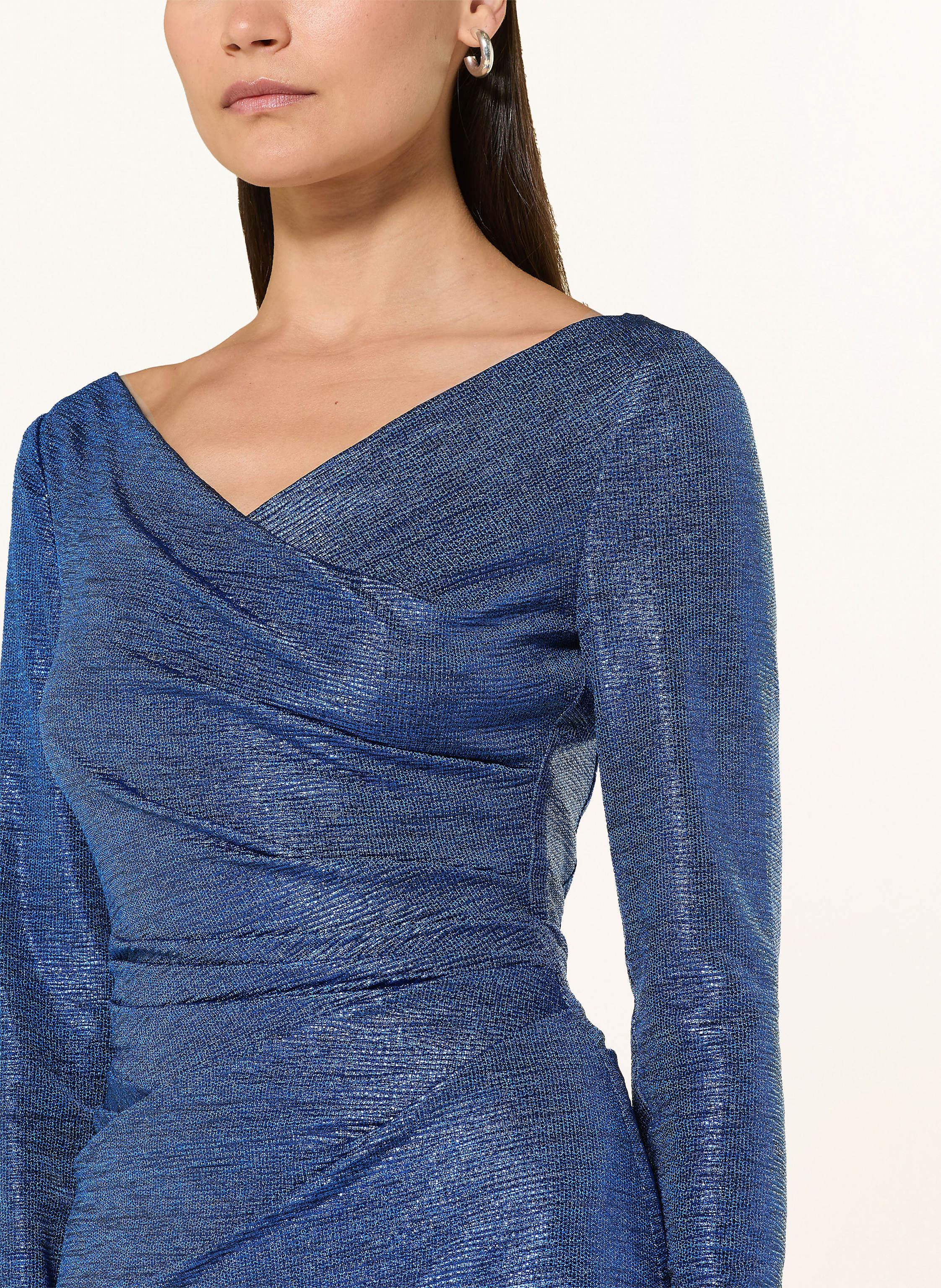 Thumbnail - Talbot Runhof Abendkleid Mit Glitzergarn blau