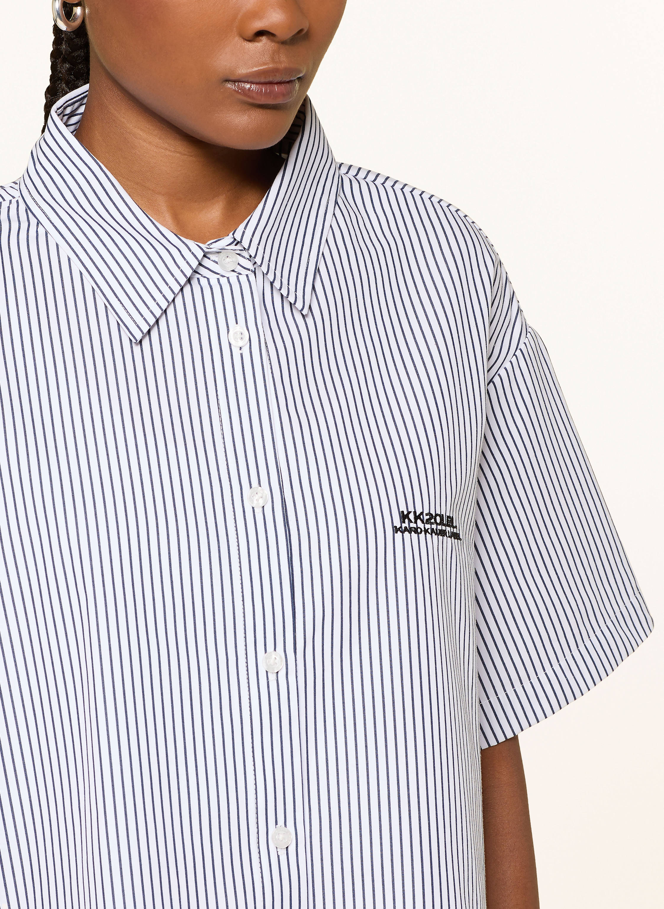 Thumbnail - Karo Kauer Hemdbluse weiss