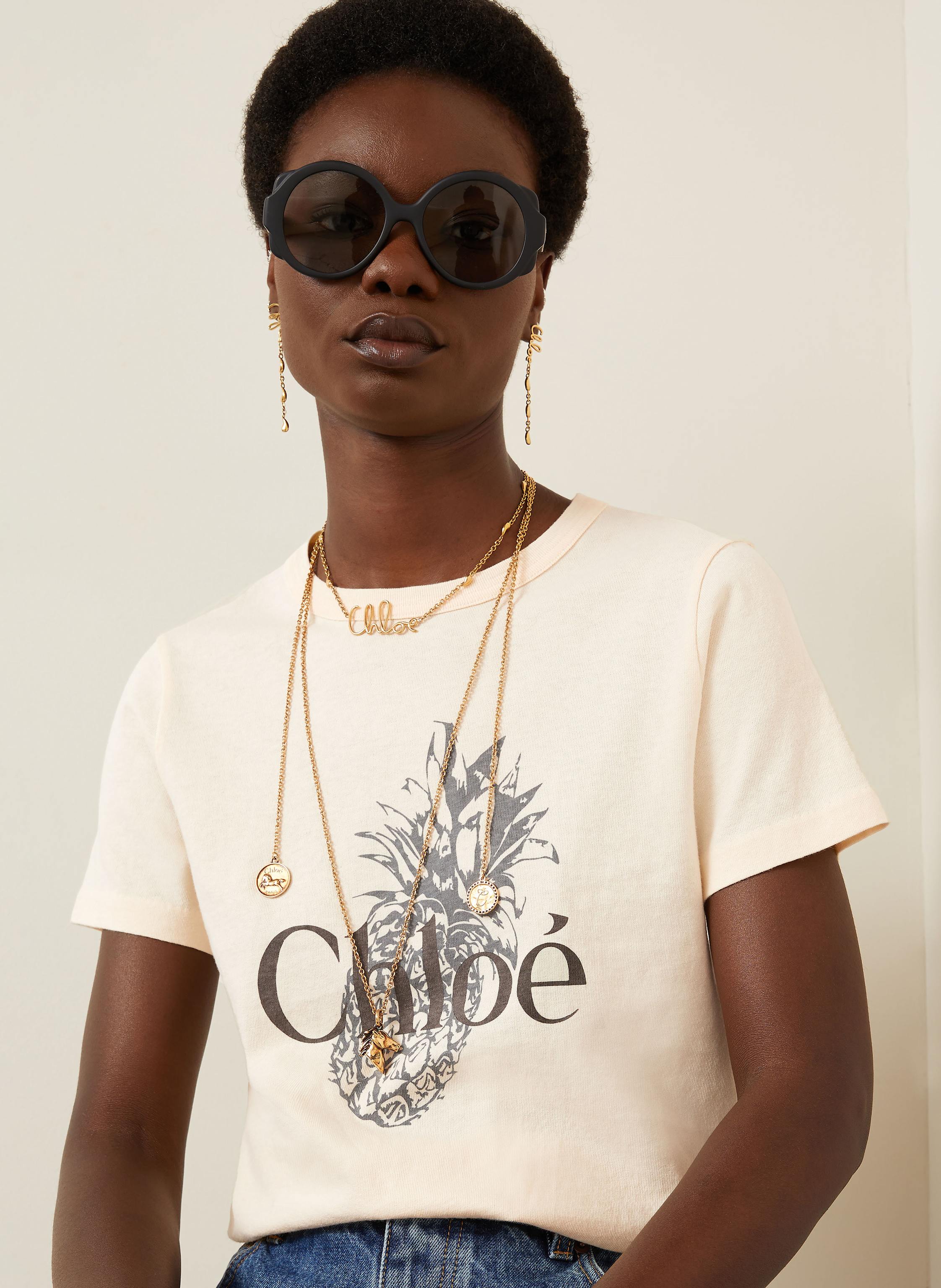 Thumbnail - Chloé T-Shirt gelb