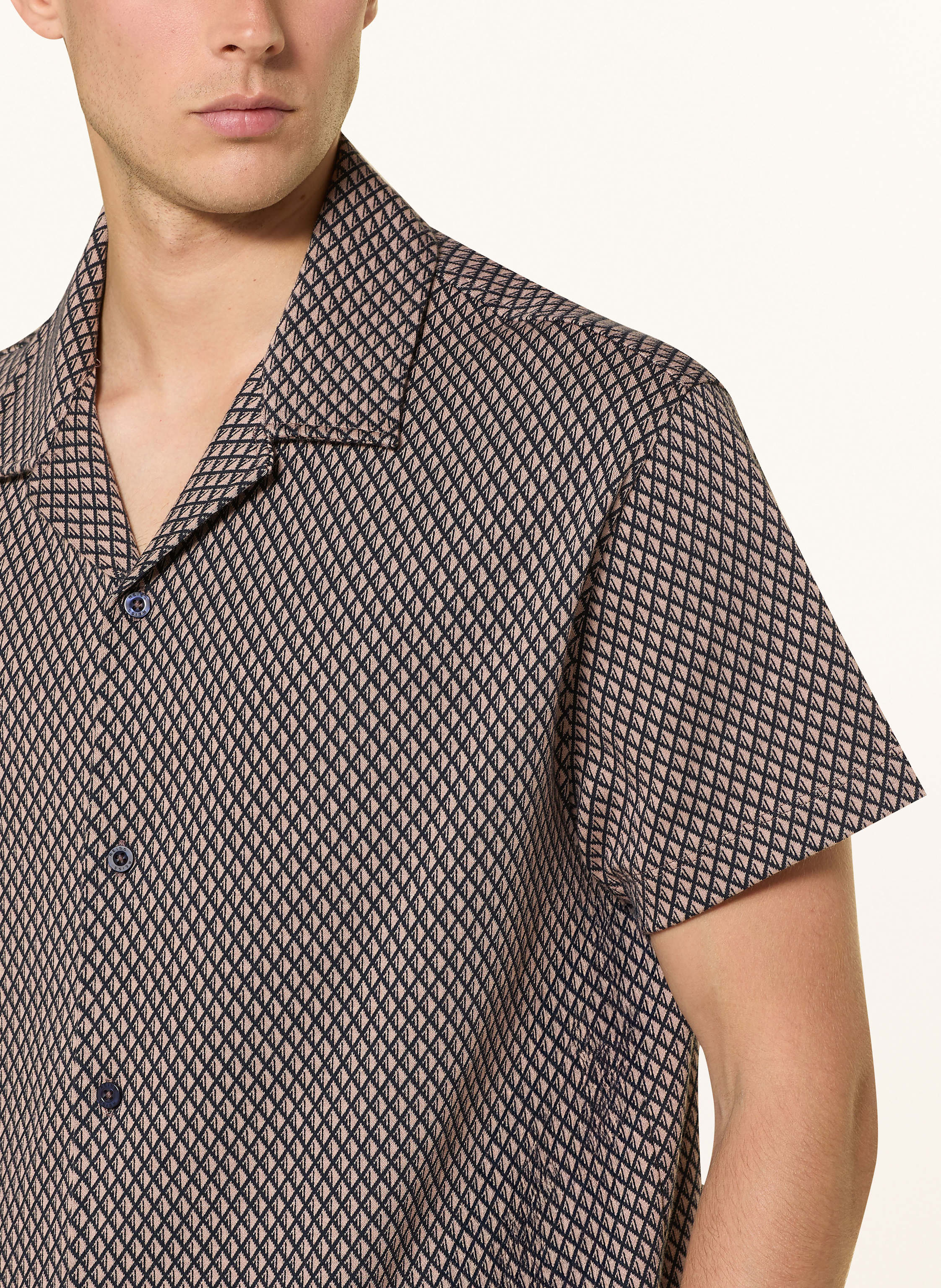 Thumbnail - Reiss Resorthemd Drakes Relaxed Fit braun