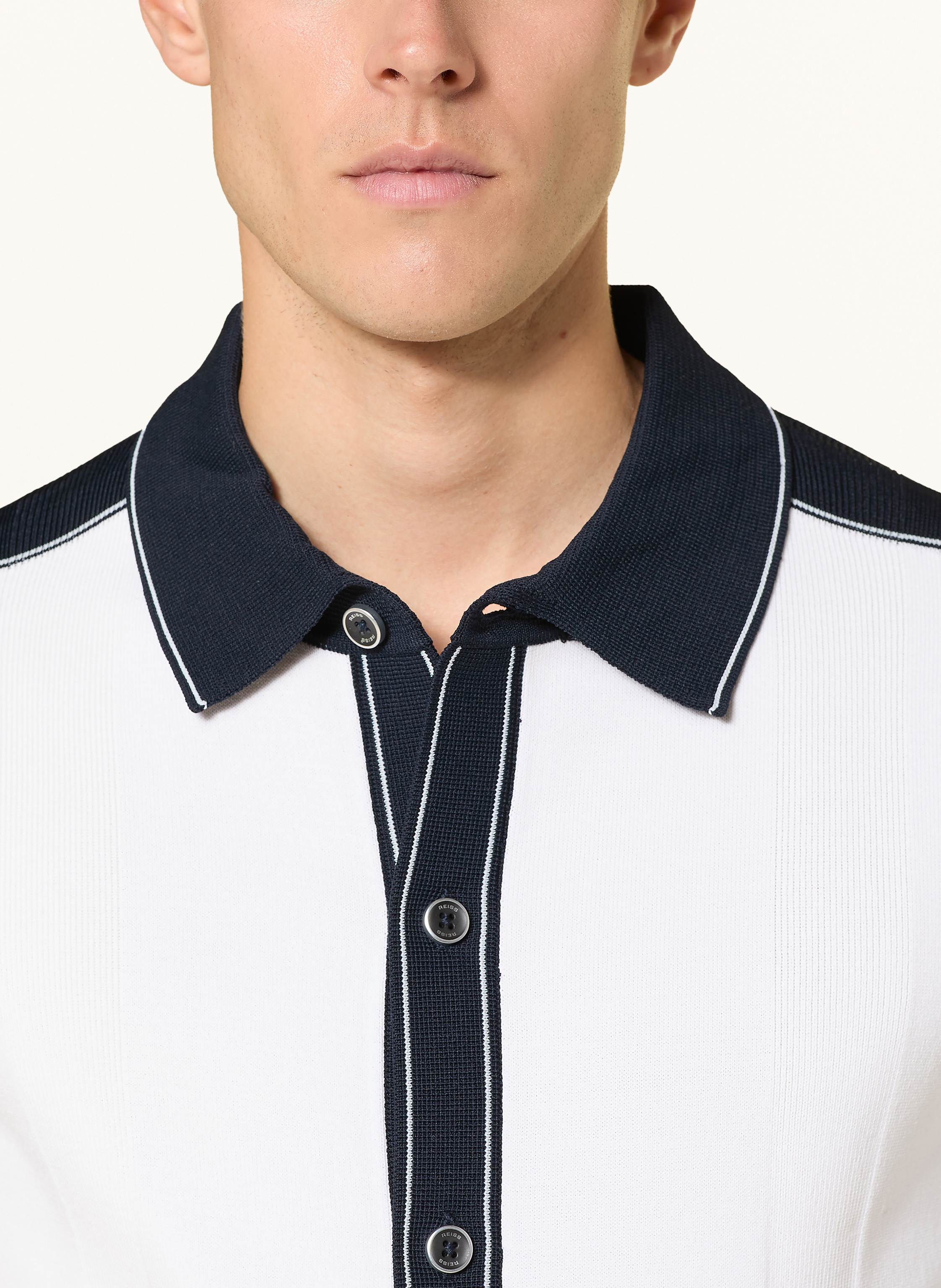 Thumbnail - Reiss Strickhemd Dunwich Comfort Fit weiss