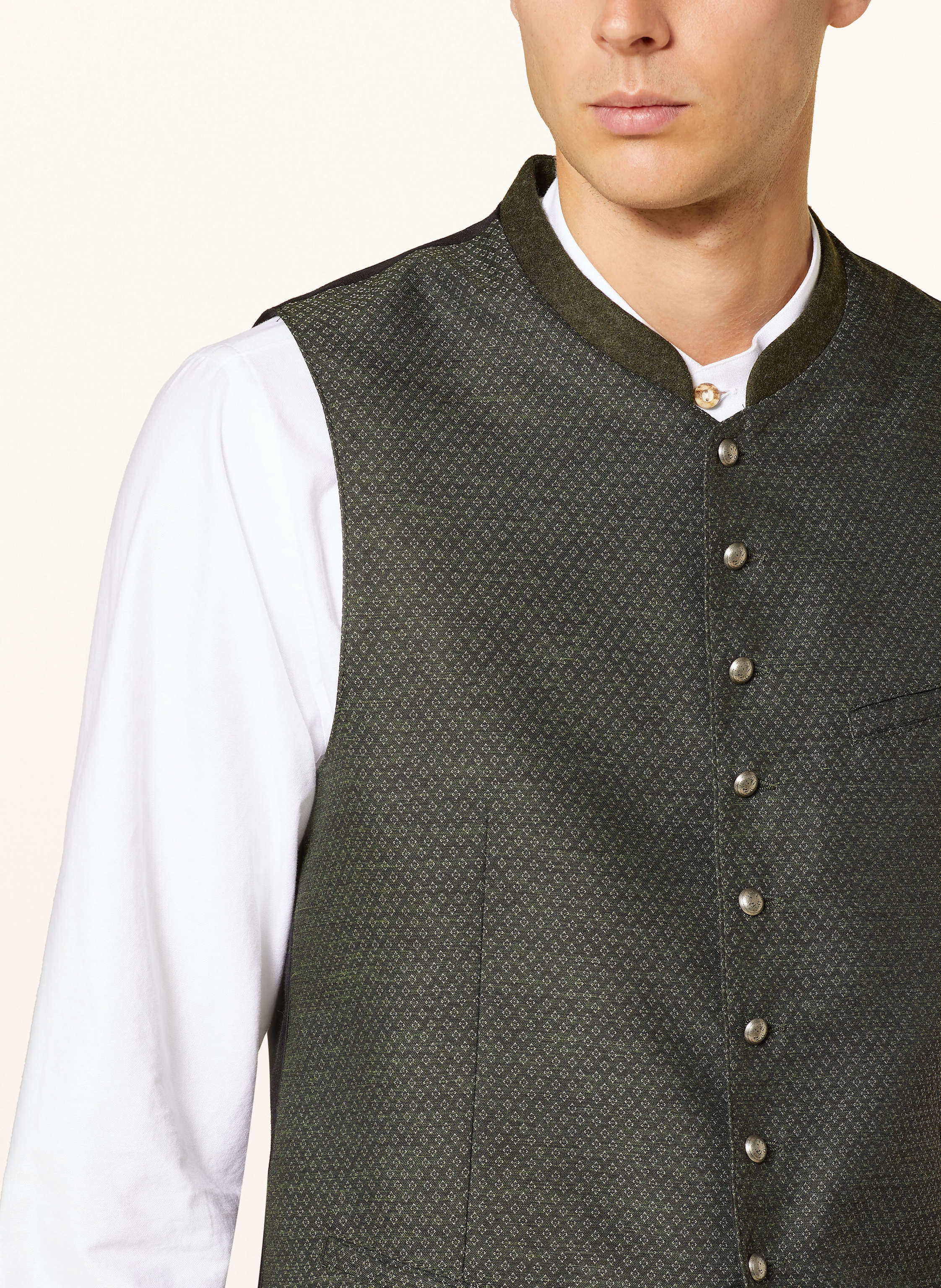 Thumbnail - Hammerschmid Trachtenweste Jonas Slim Fit gruen