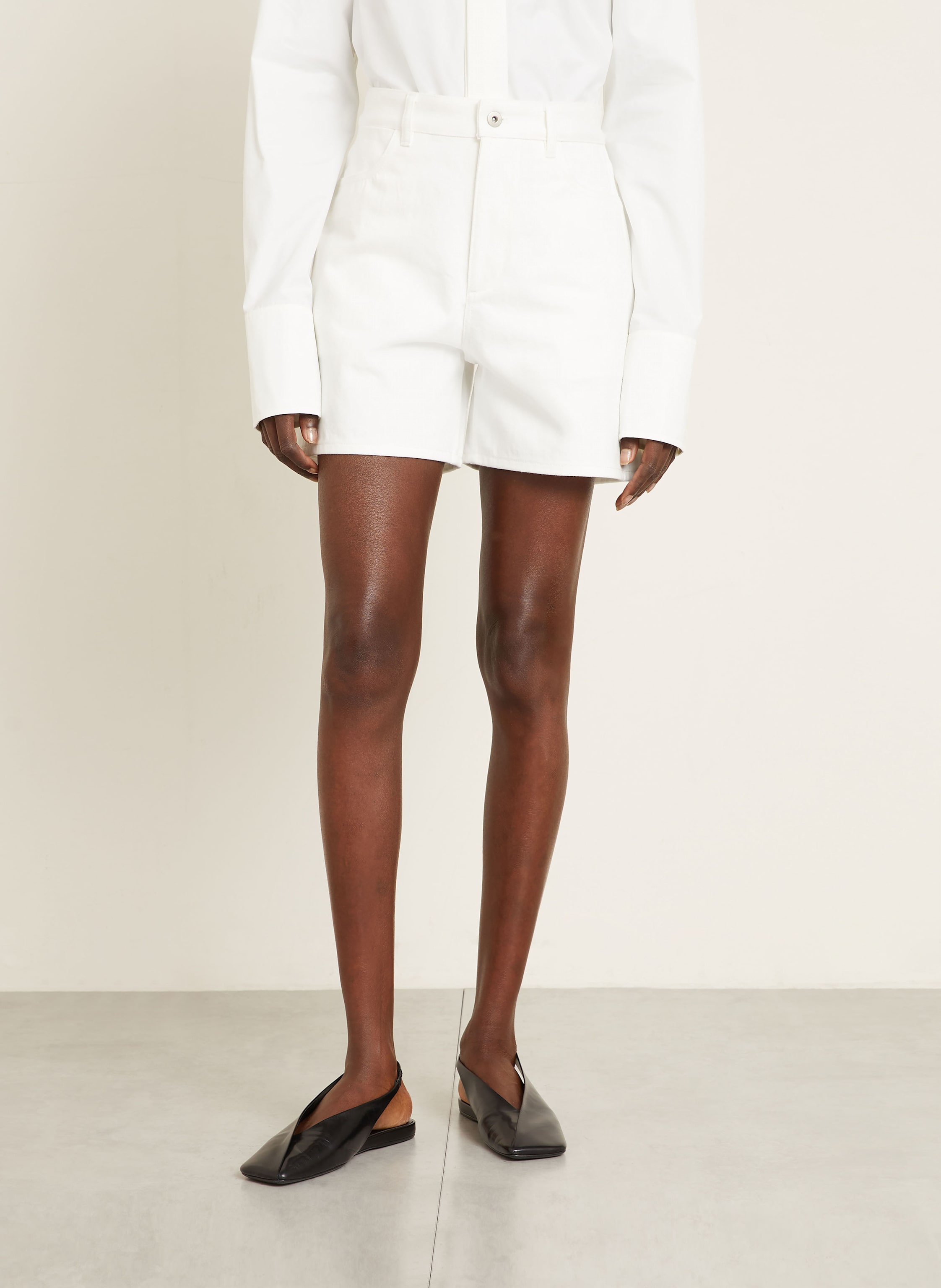 Thumbnail - Jil Sander Jeansshorts weiss