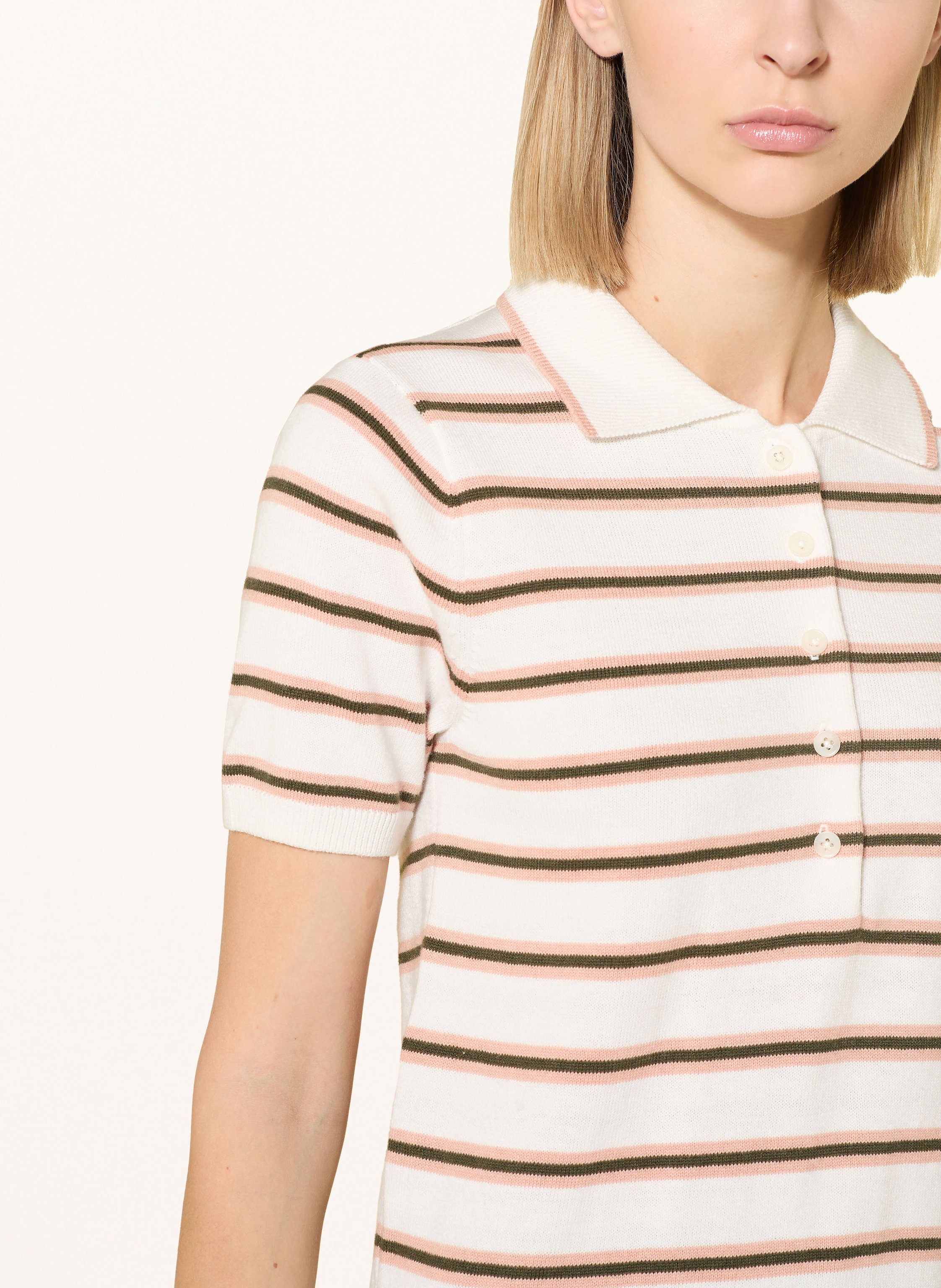 Thumbnail - Varley Strick-Poloshirt Faustine weiss