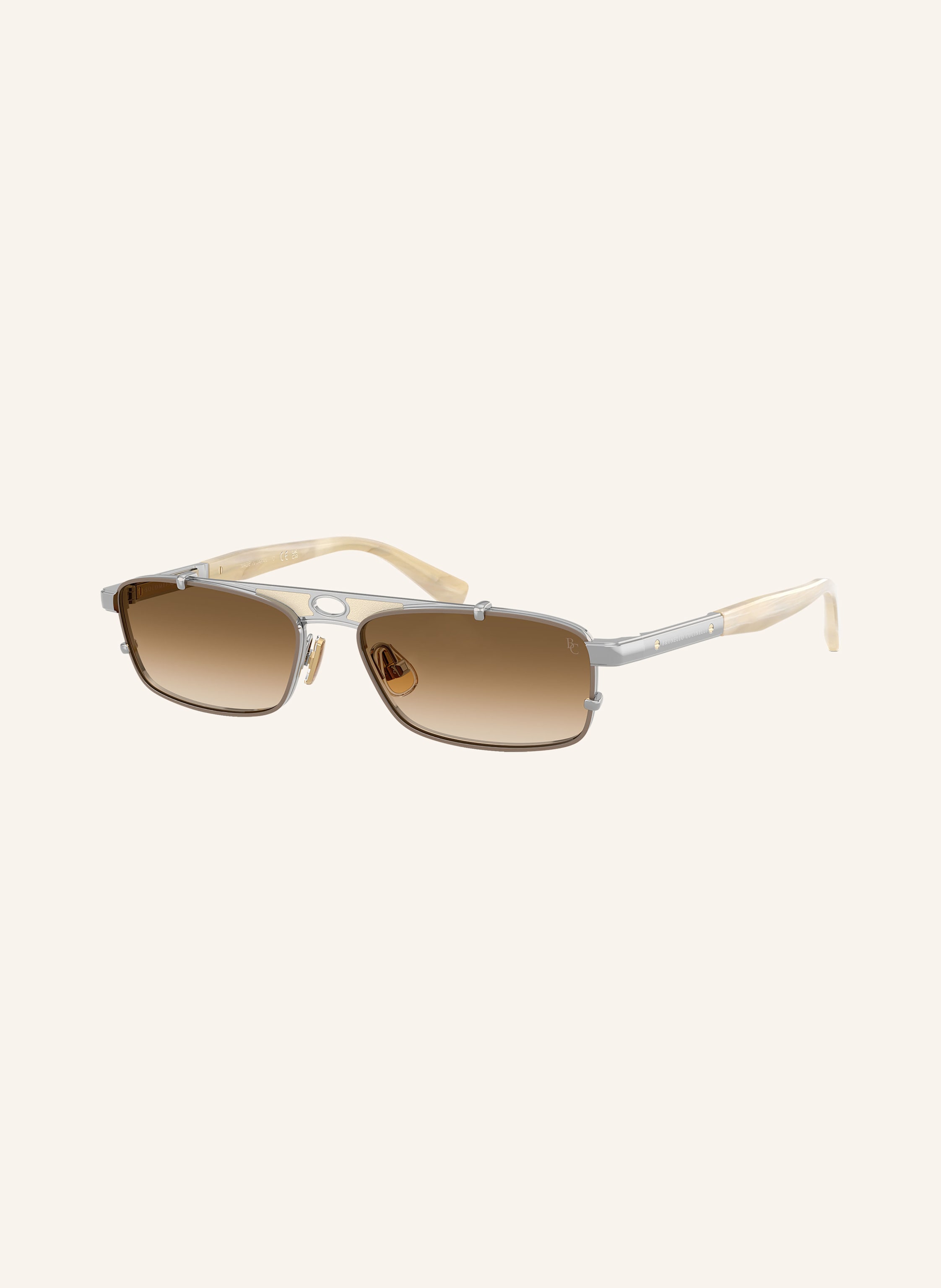 Brunello Cucinelli Brunello Cucinelli Sonnenbrille bc2010st silber in 503051 - SILBER/ BRAUN VERLAUF
