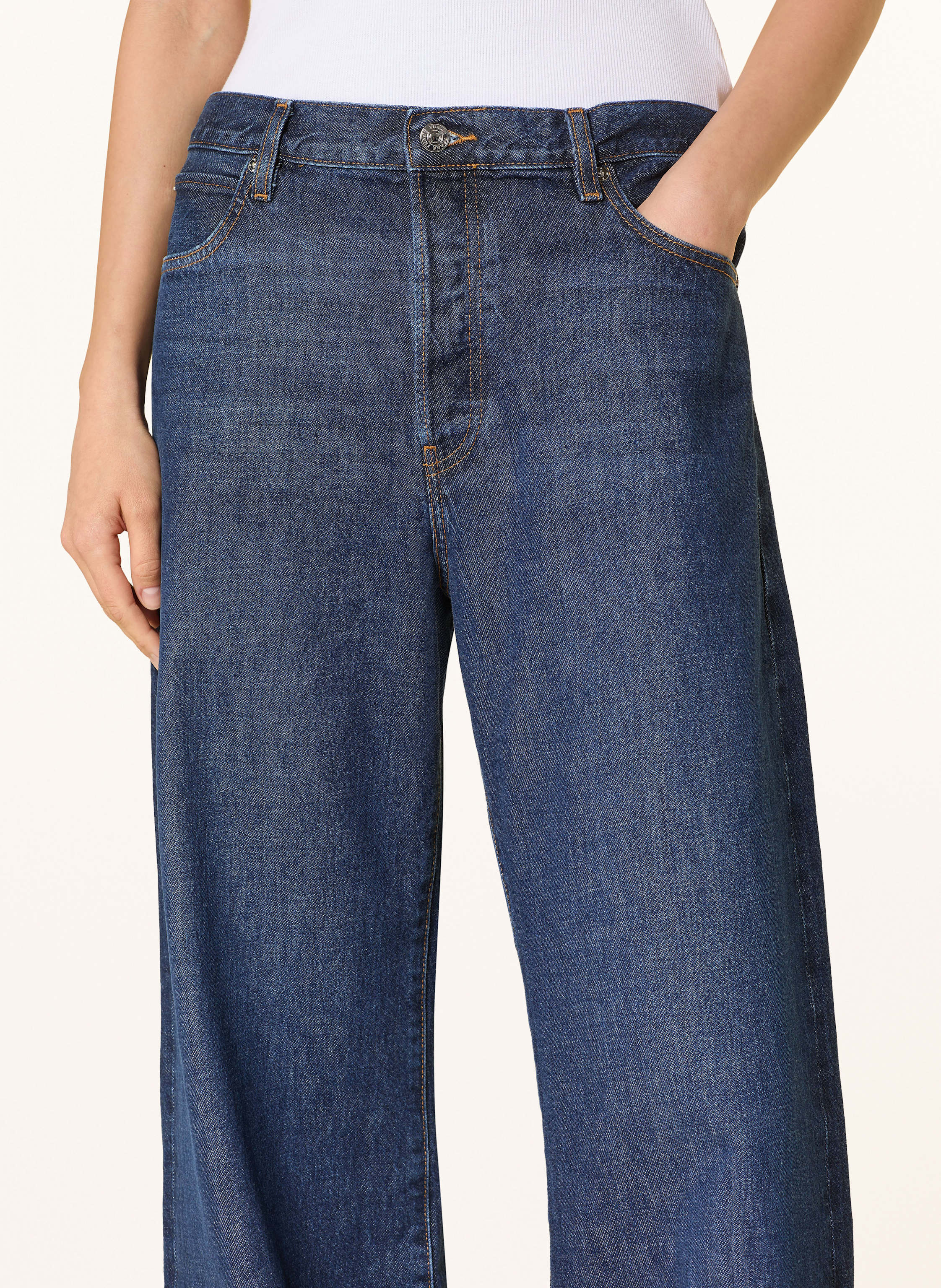 Thumbnail - Frame Wide Leg Jeans The Loose blau