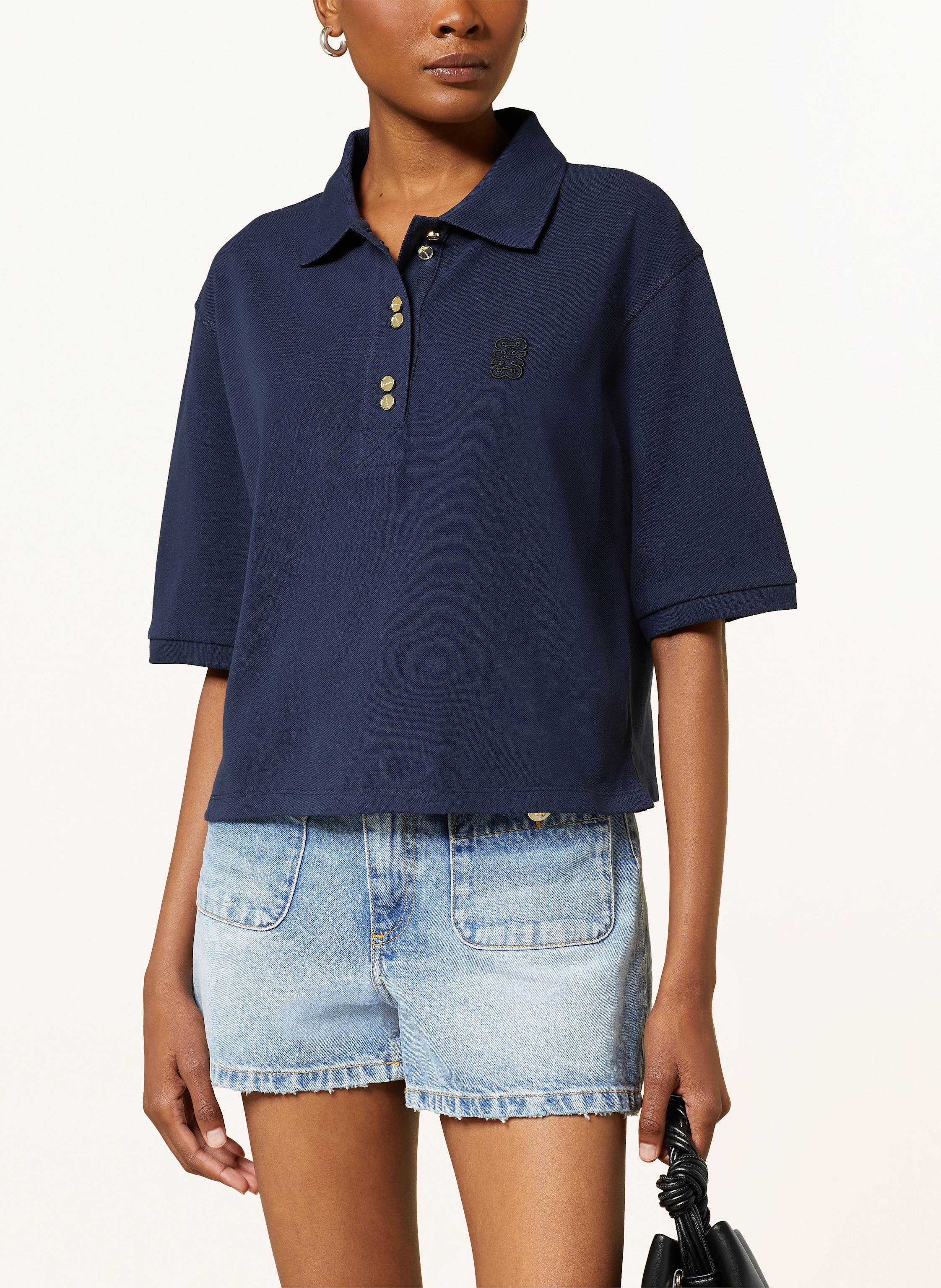 Thumbnail - Sandro Piqué-Poloshirt blau