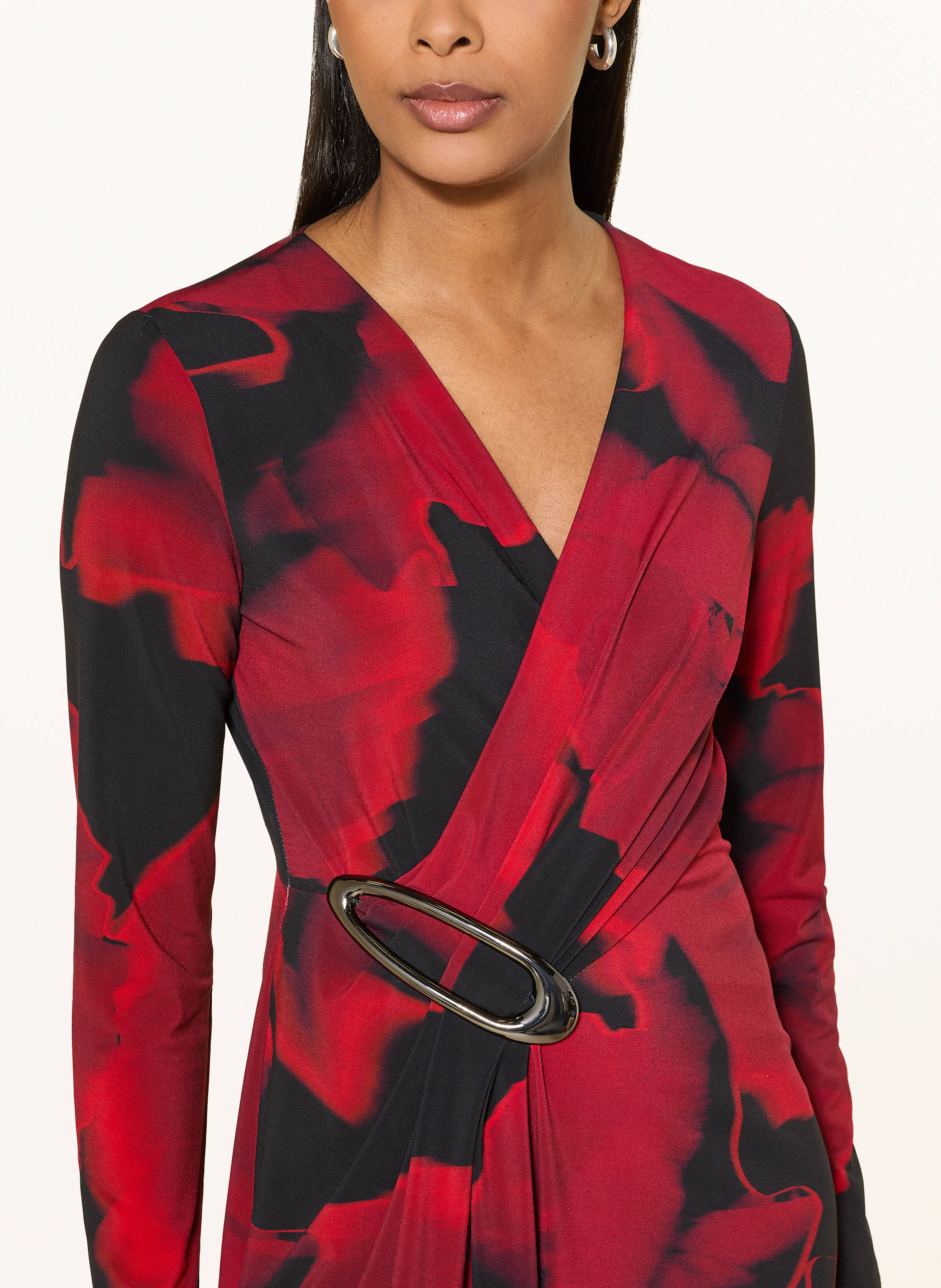 Thumbnail - Joseph Ribkoff Kleid In Wickeloptik rot