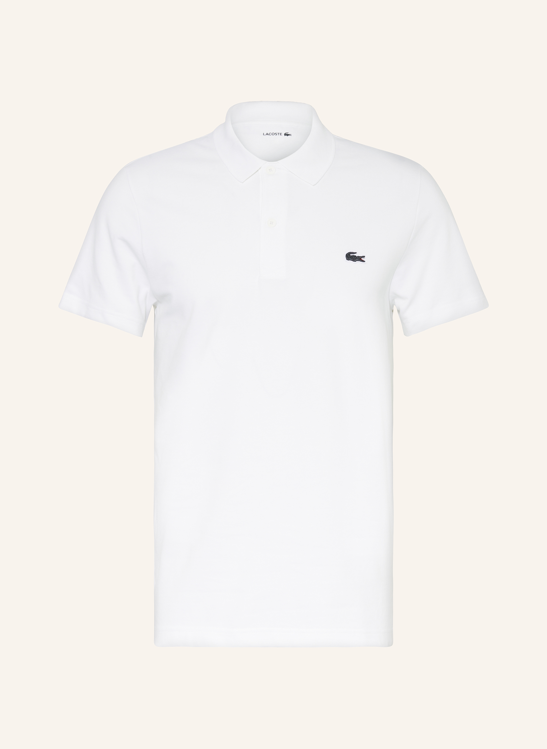 Lacoste Strick-Poloshirt Regular Fit weiss