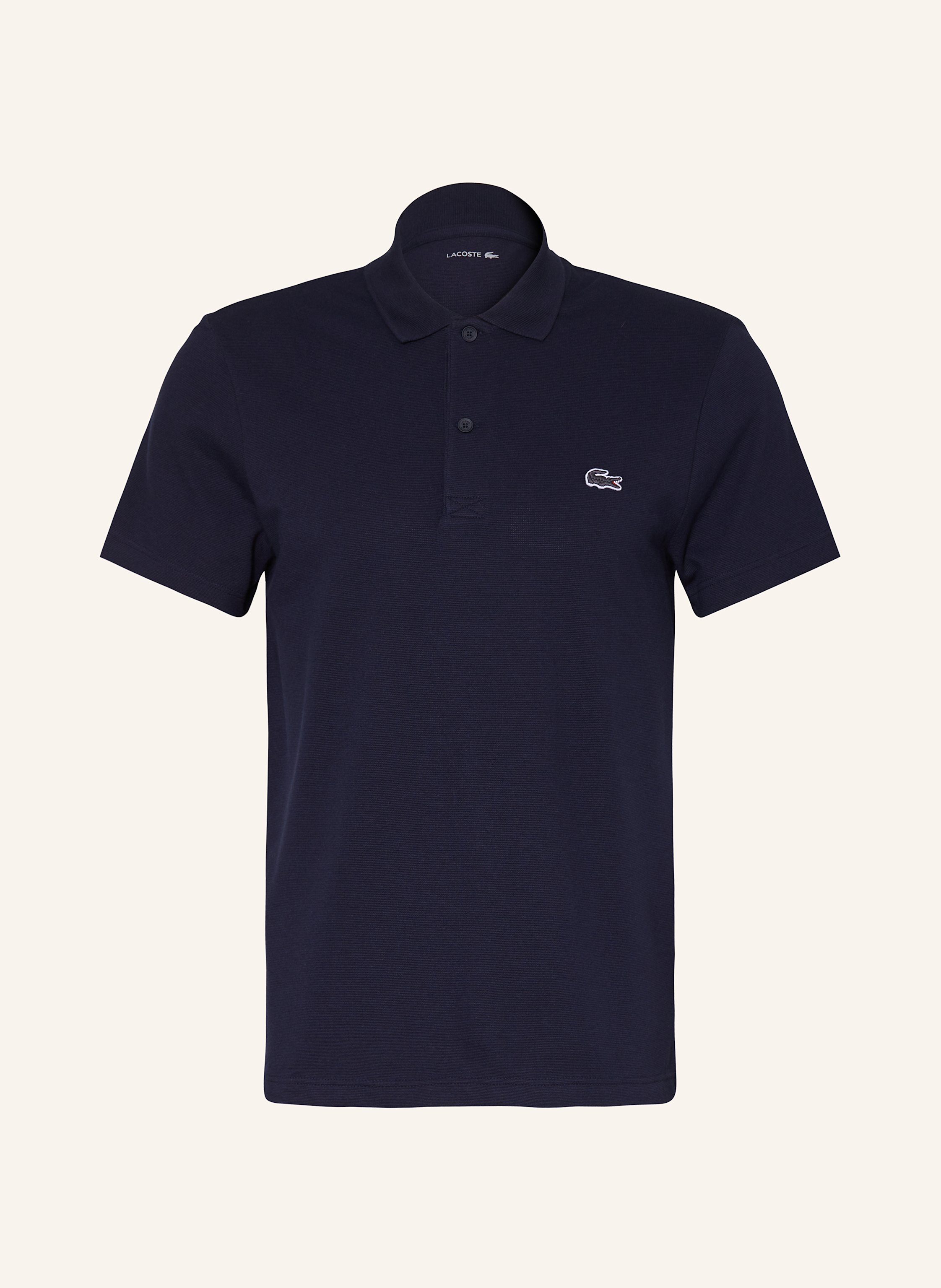 Lacoste Strick-Poloshirt Regular Fit blau