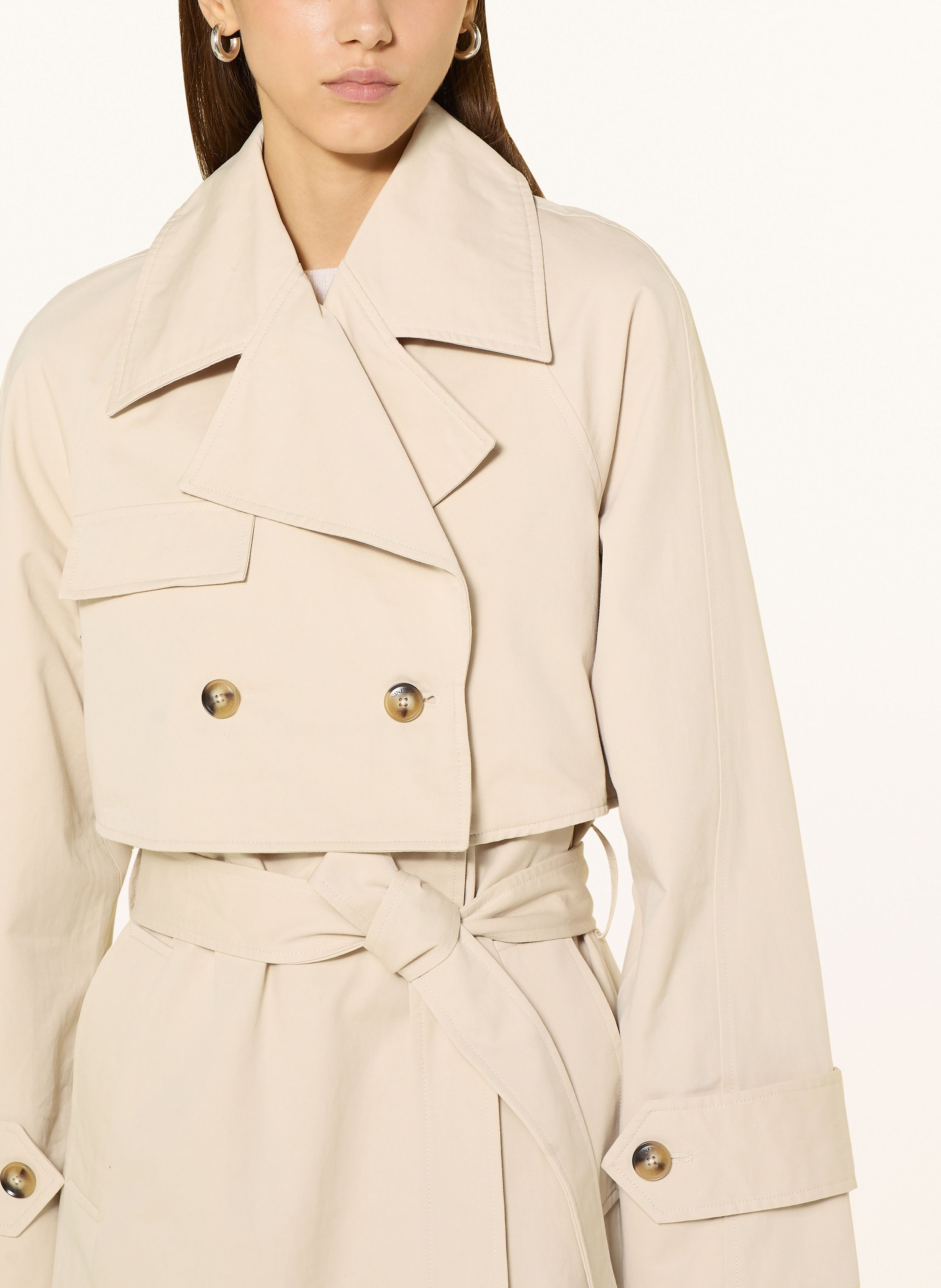 Thumbnail - Ninety-9 Trenchcoat Unzip Me beige