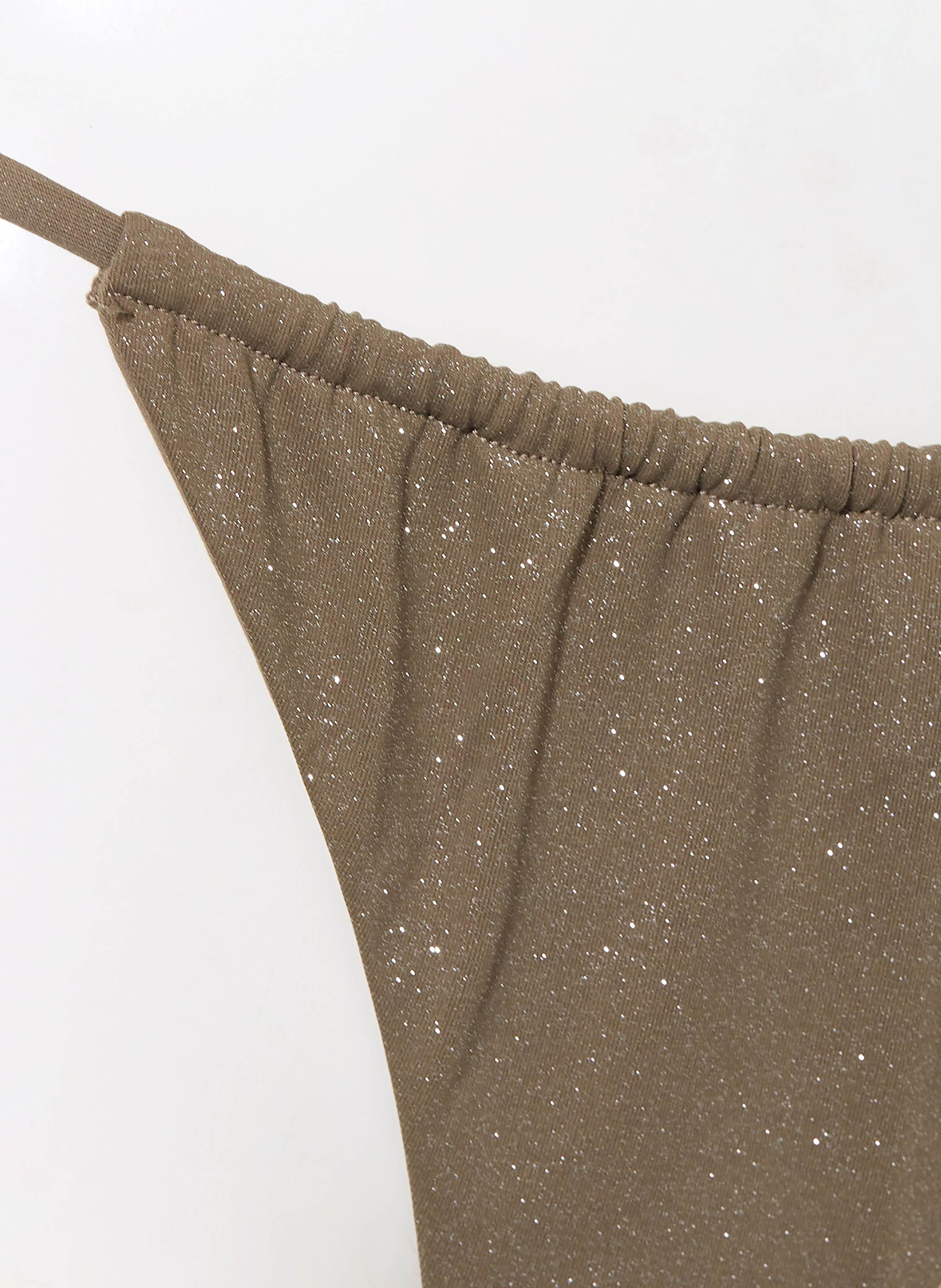 Thumbnail - Ninety-9 Triangel-Bikini-Hose Positano Mit Glitzergarn gruen