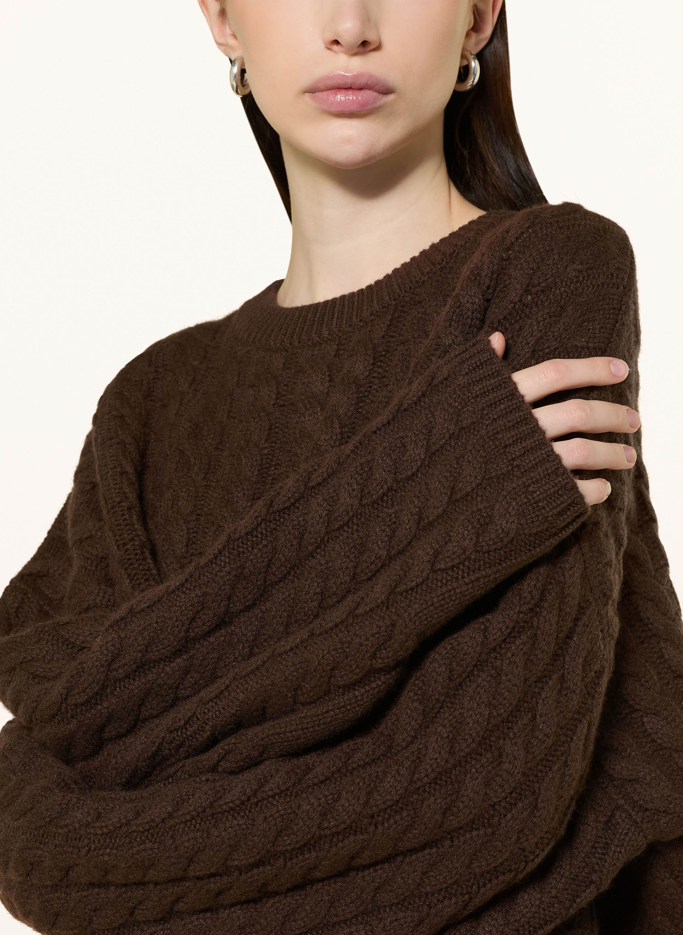 Thumbnail - Soft Goat Cashmere-Pullover braun