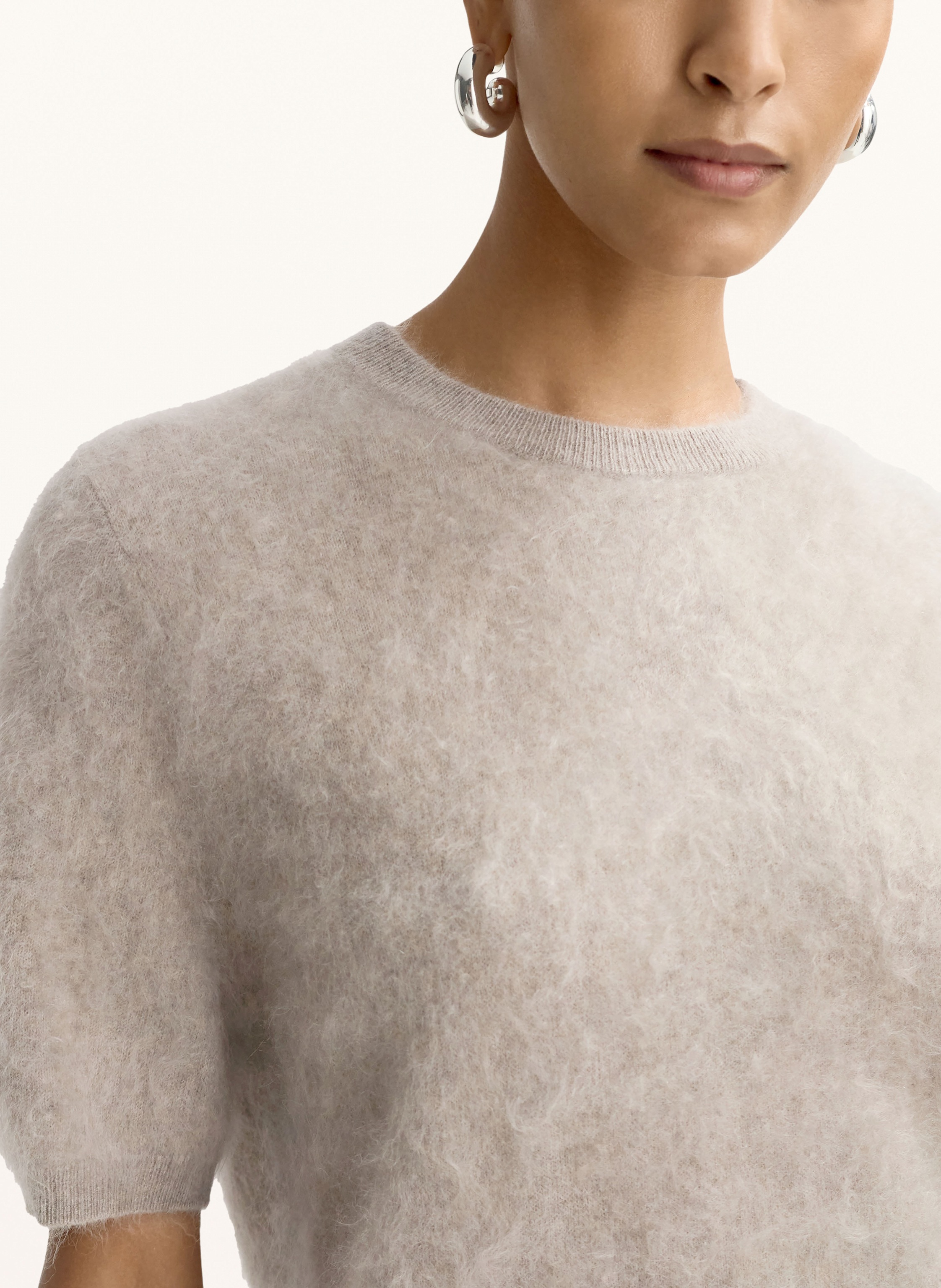 Thumbnail - Soft Goat Strickshirt Aus Cashmere grau