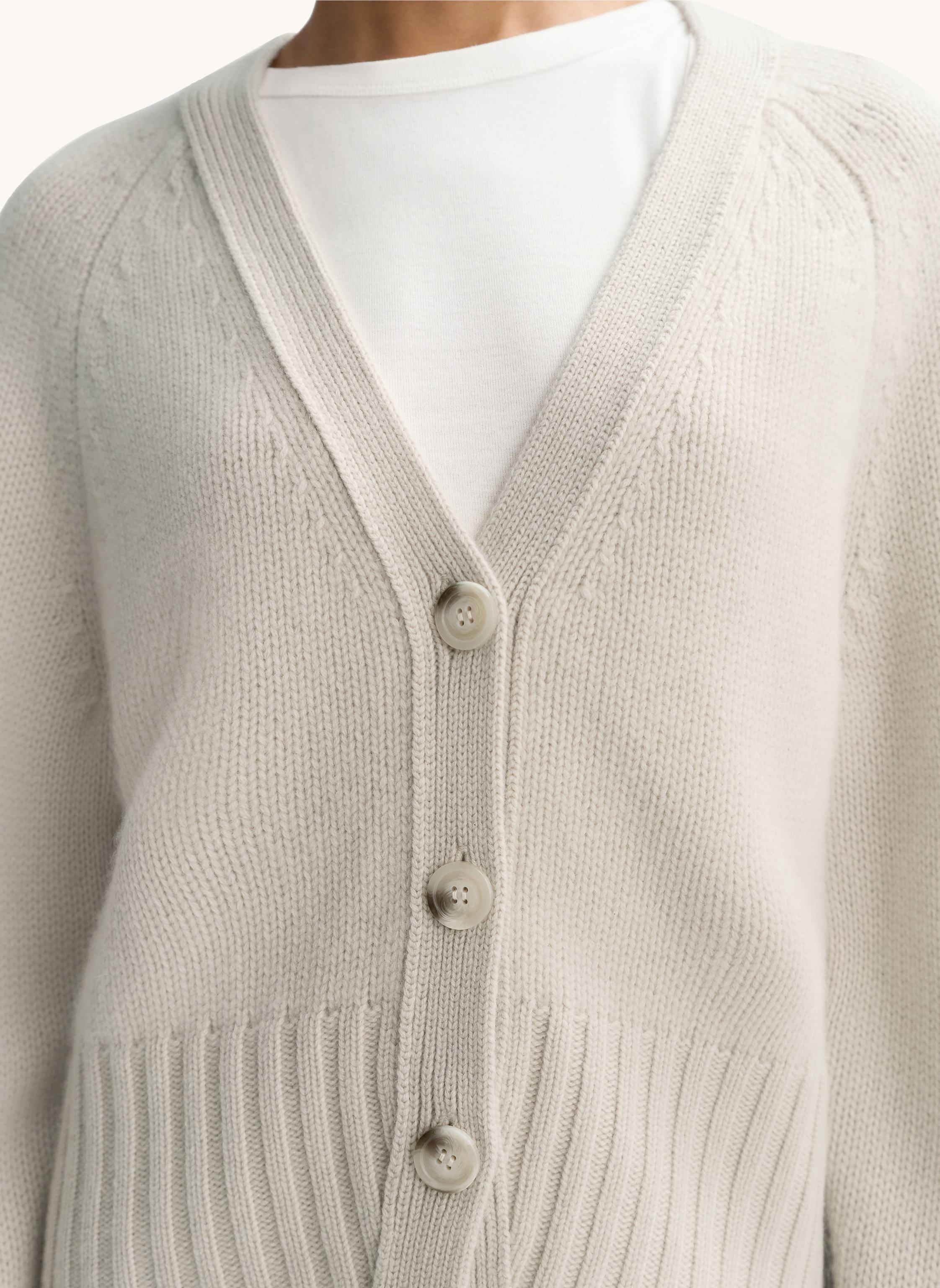 Thumbnail - Soft Goat Strickjacke Aus Cashmere beige