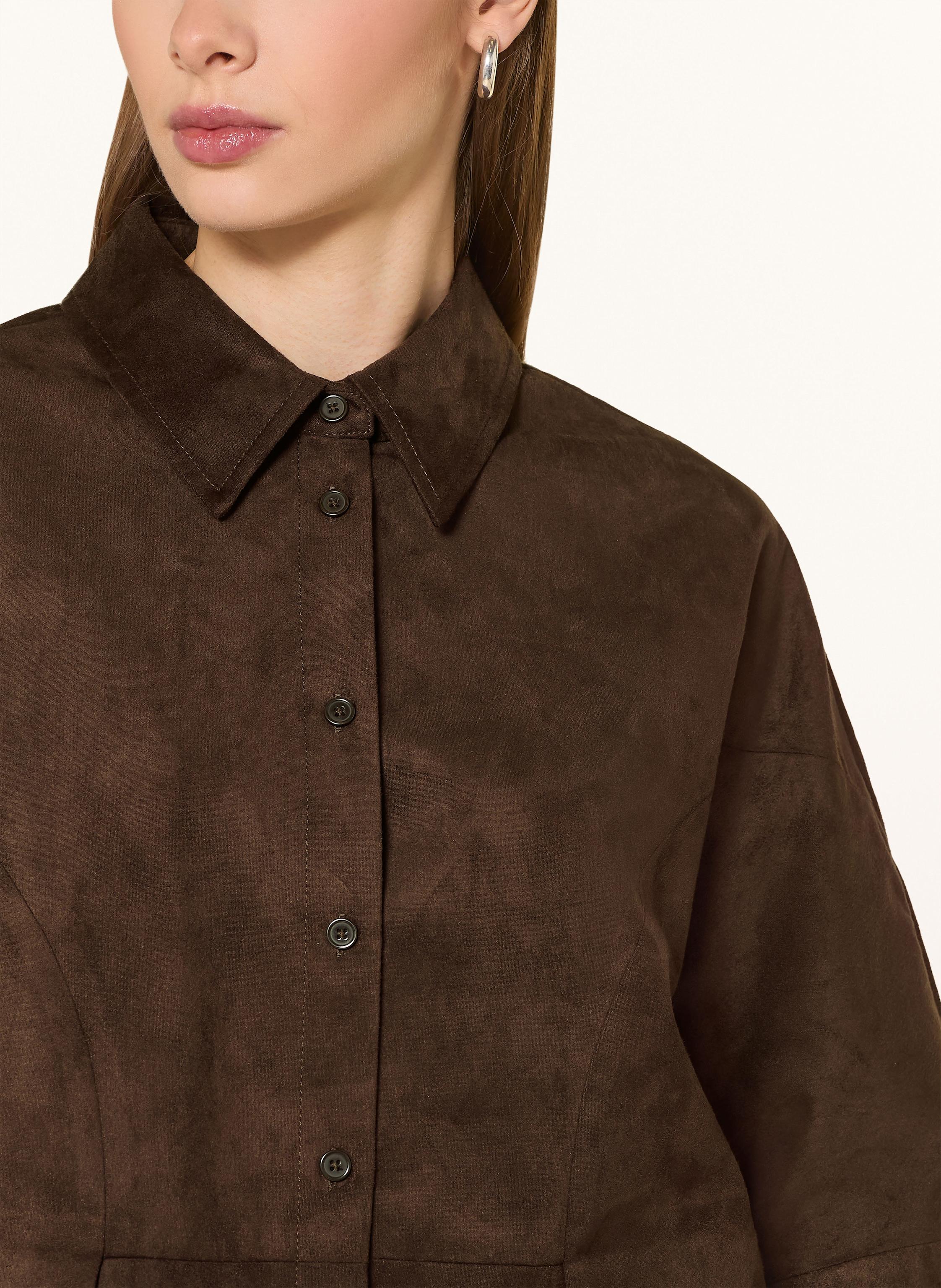 Thumbnail - Someday Jacke Nylia In Lederoptik braun