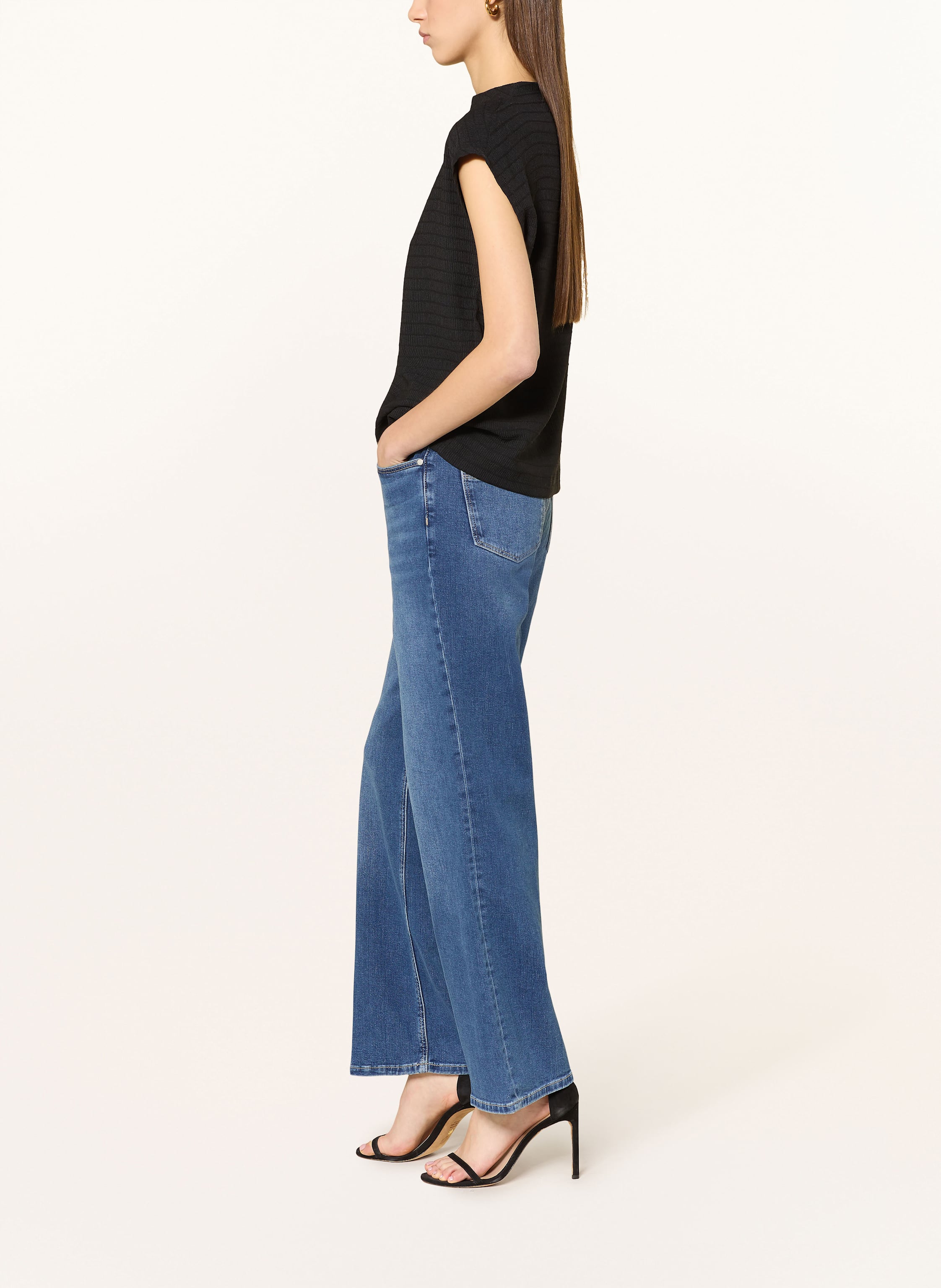 Thumbnail - Someday Flared Jeans Carie Iconic blau