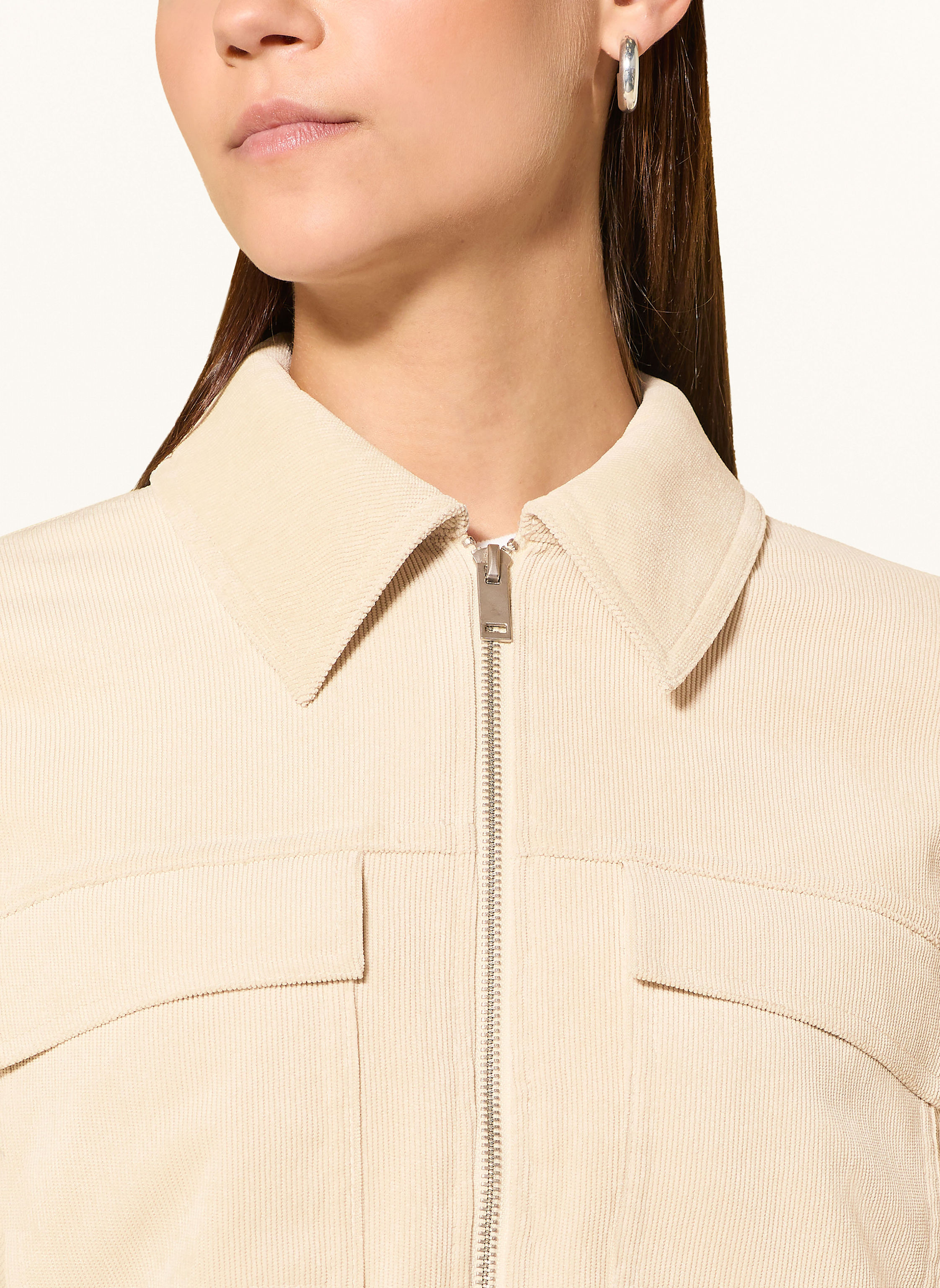 Thumbnail - Opus Cord-Overjacket Hamoni Mit 3/4-Arm beige