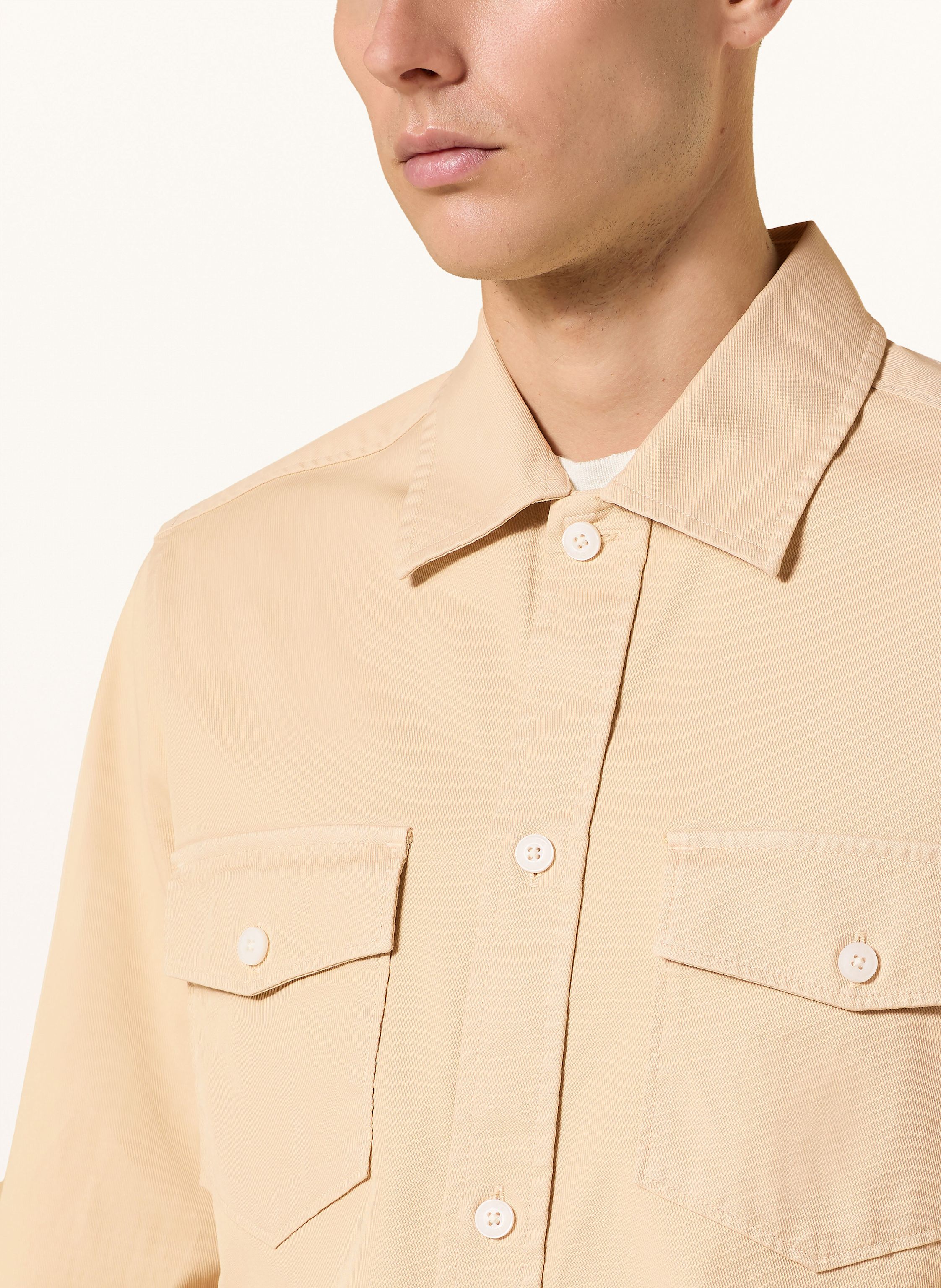 Thumbnail - Reiss Overshirt Malaki beige