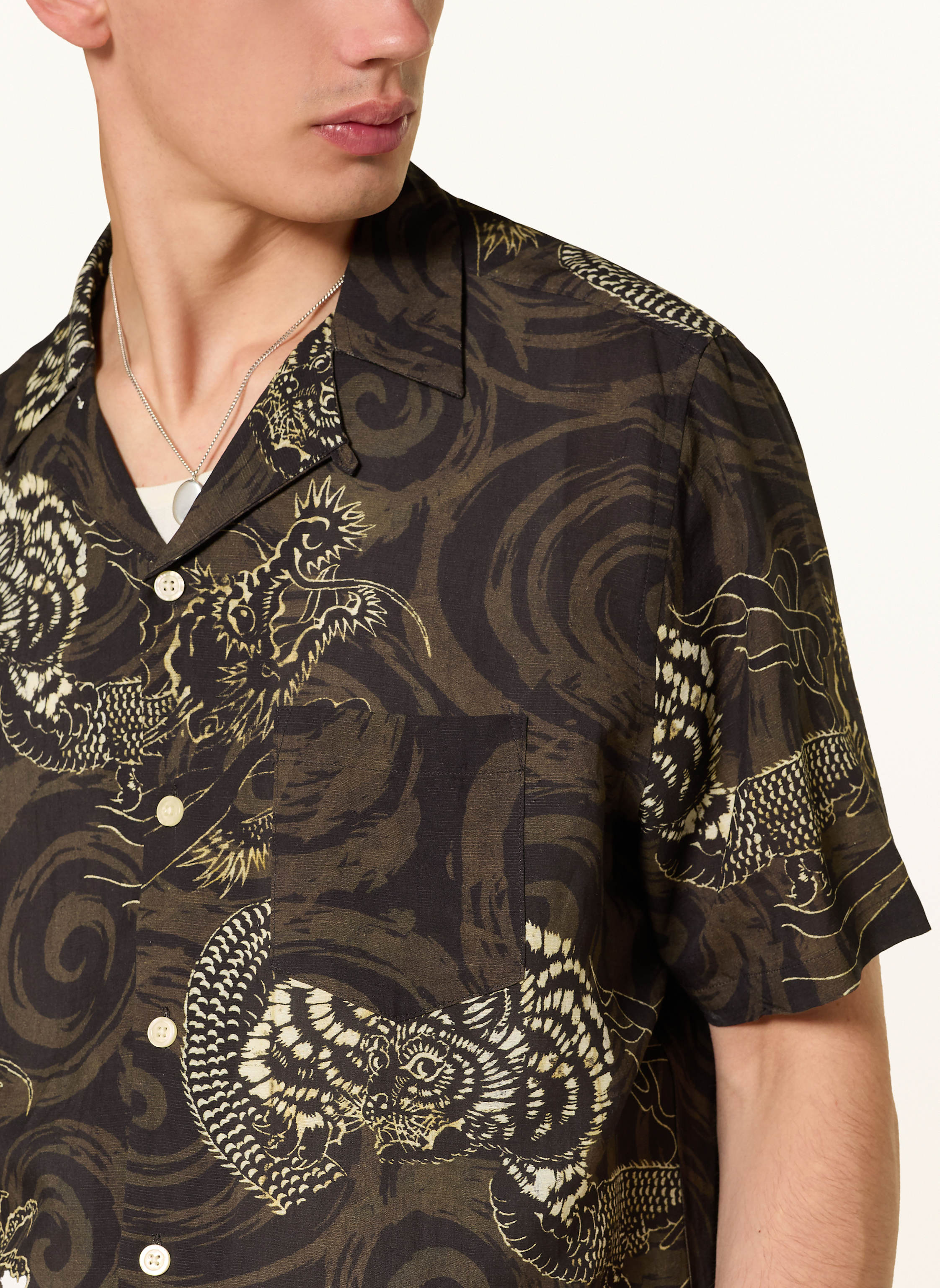 Thumbnail - Allsaints Resorthemd Sidewinder Boxy Fit gruen