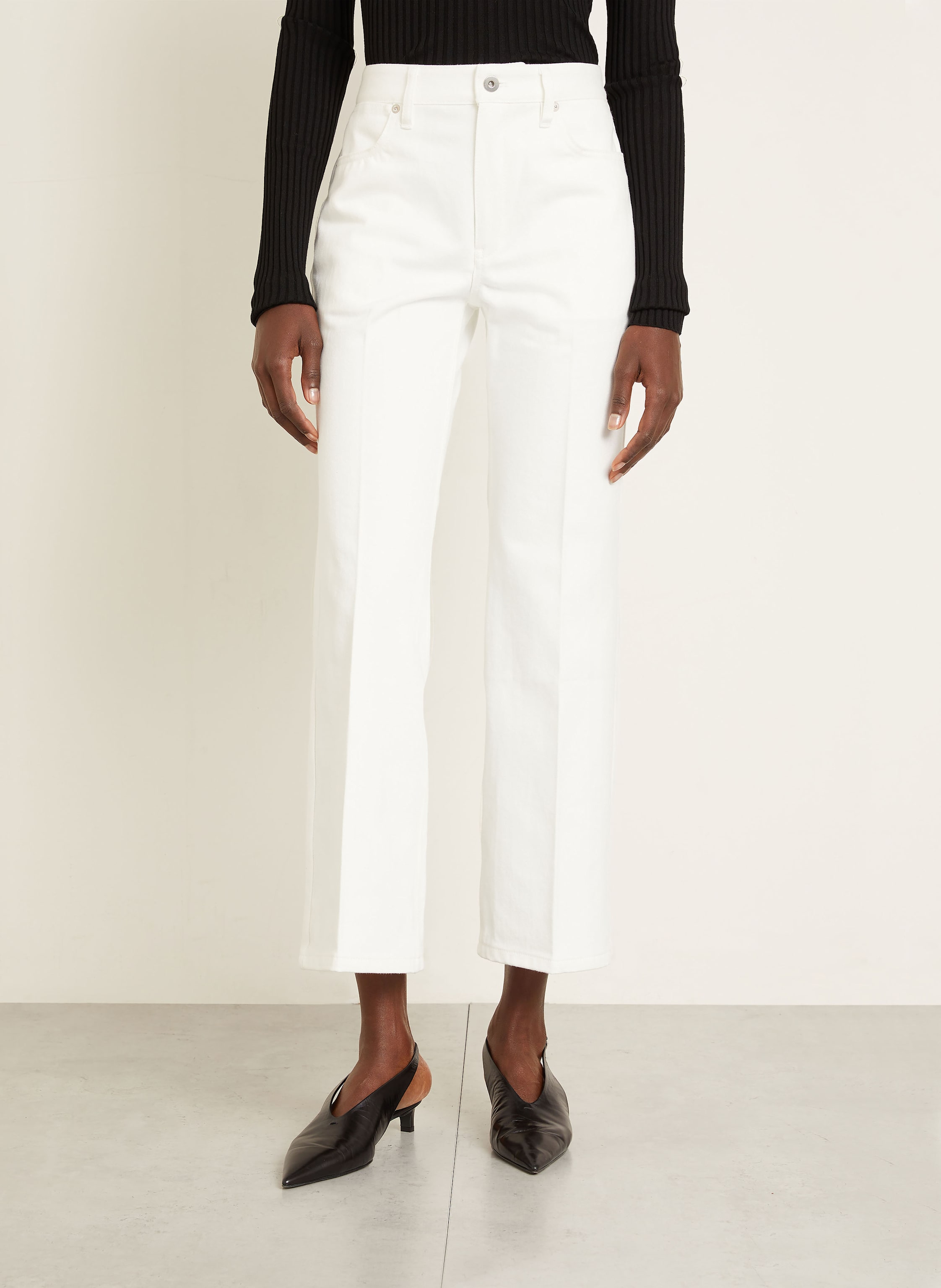 Thumbnail - Jil Sander Flared Jeans weiss