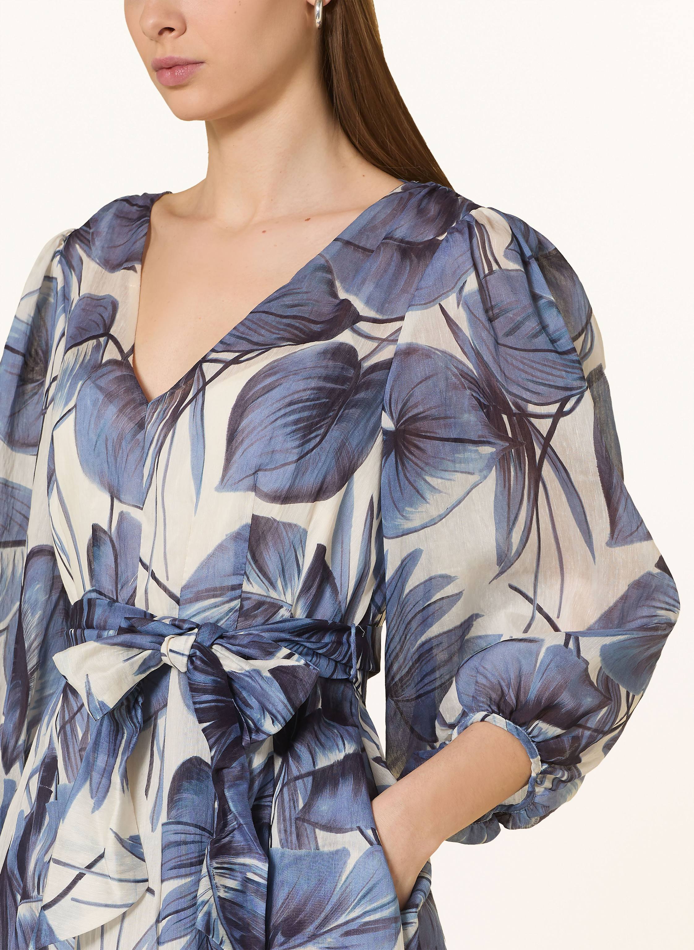 Thumbnail - Phase Eight Kleid Kaya Mit 3/4-Arm blau