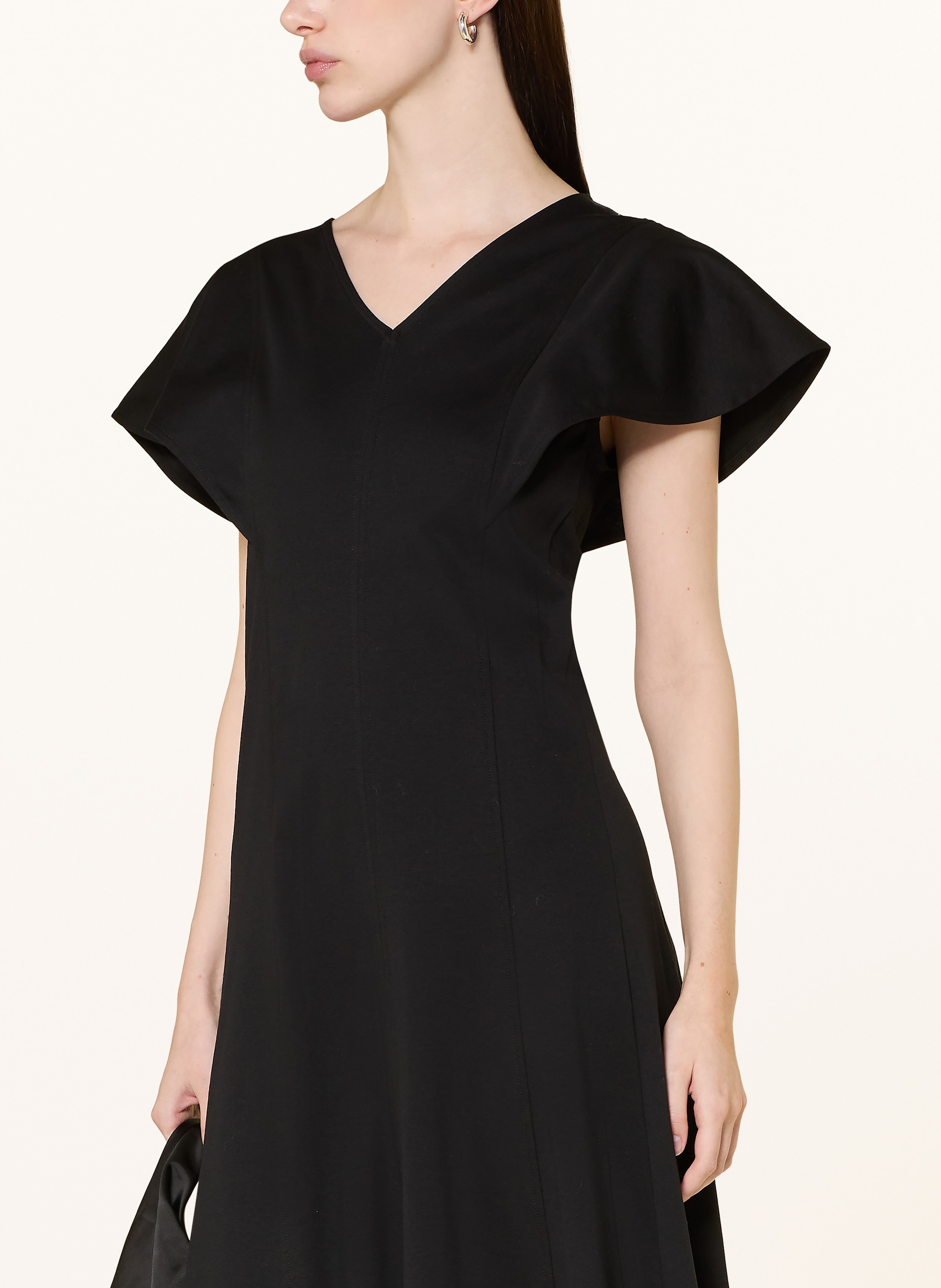 Thumbnail - Cos Jerseykleid Mit Volants schwarz
