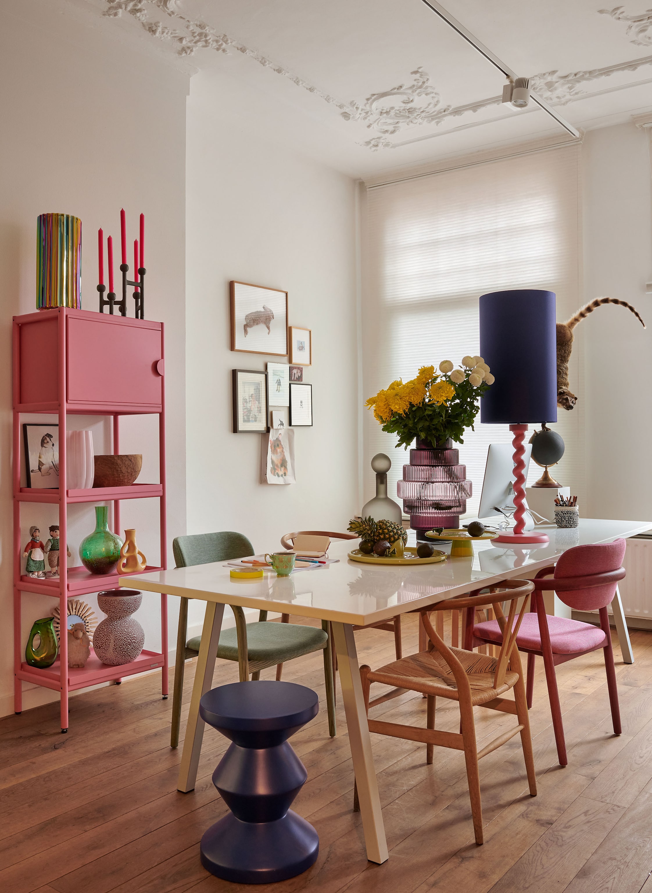 Thumbnail - Polspotten Vase Rissglas gruen