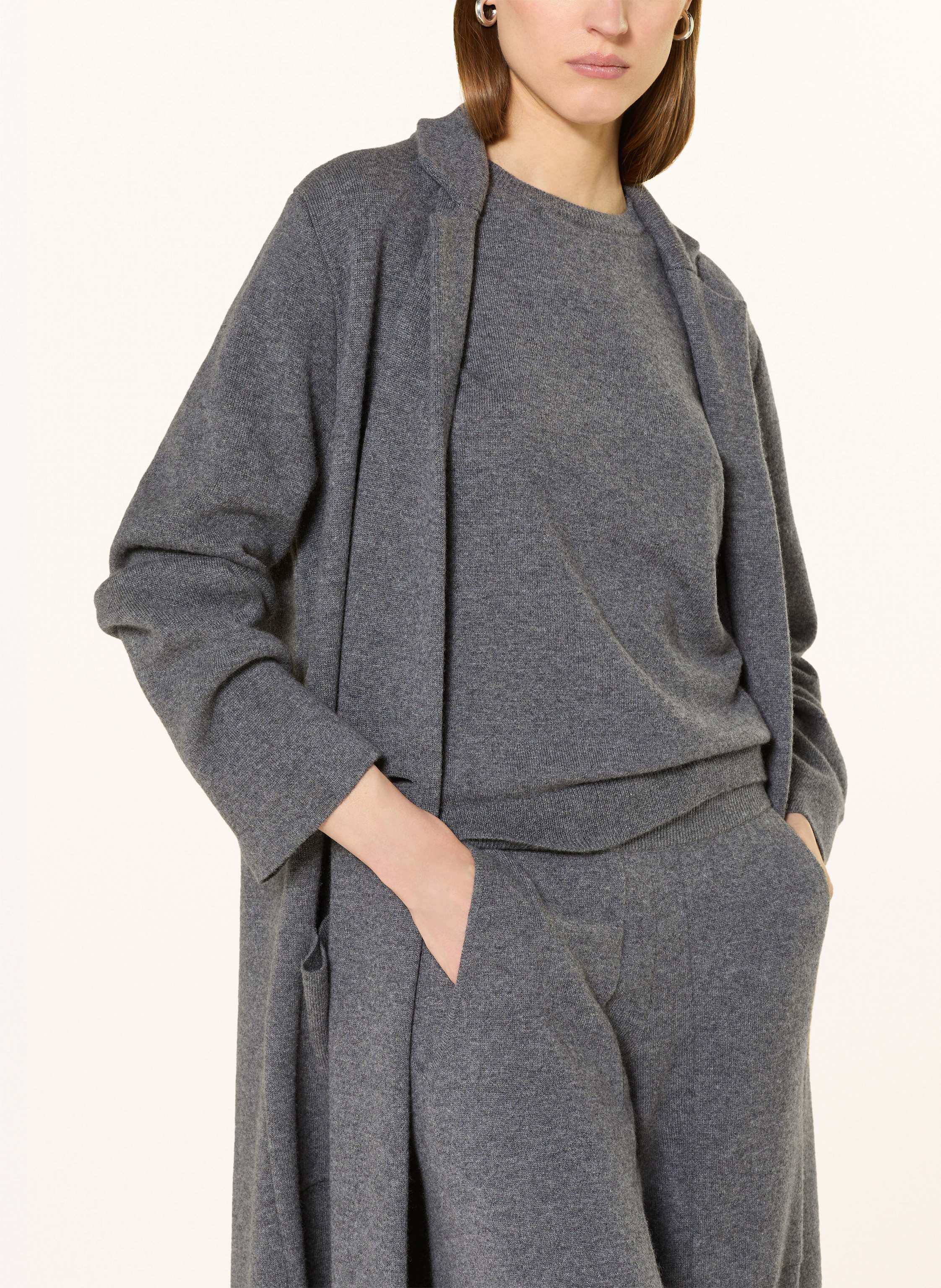 Thumbnail - Lisa Yang Strickshirt Kenza Aus Cashmere grau