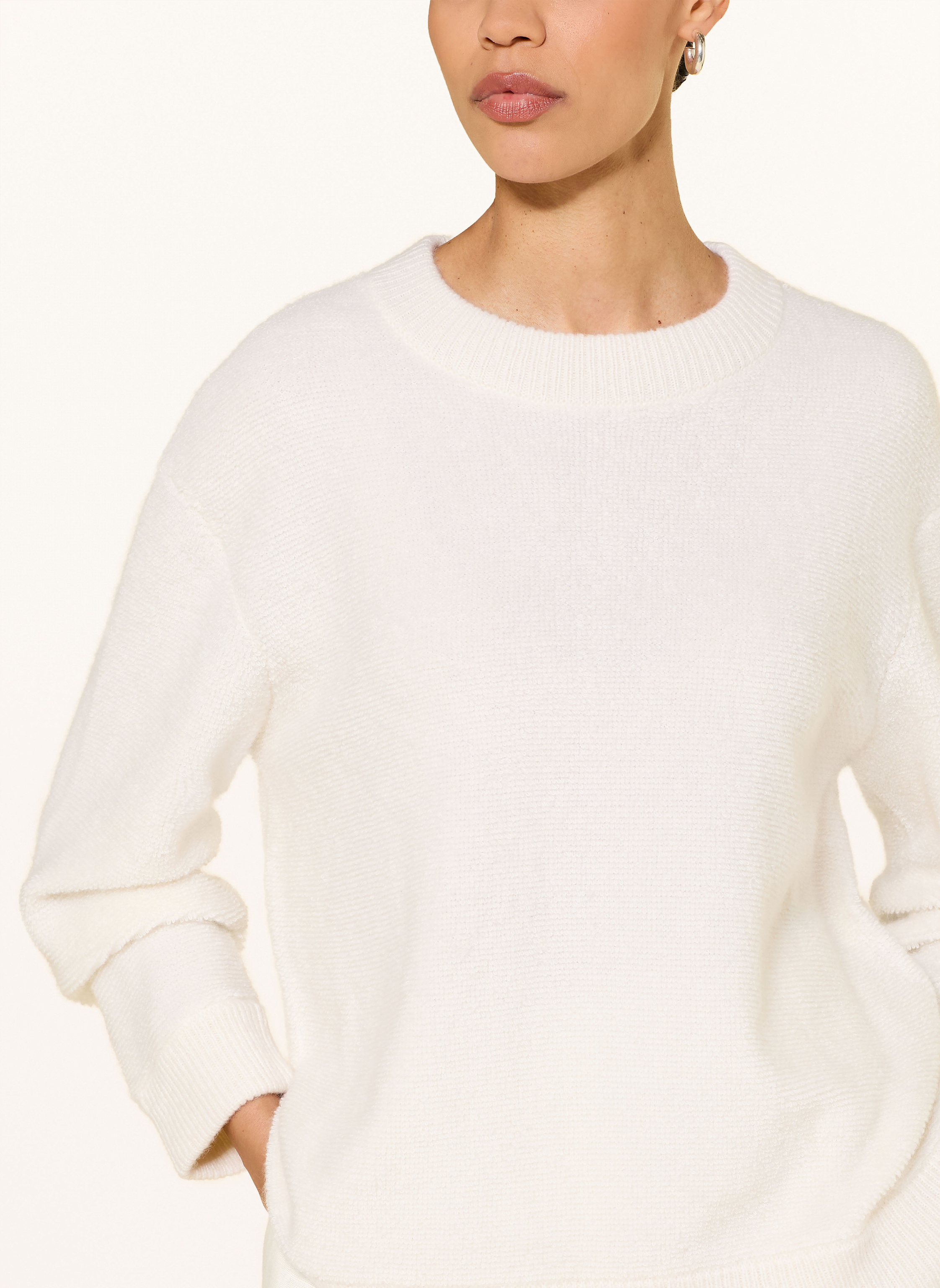 Thumbnail - Sminfinity Bouclé-Pullover Mit Cashmere weiss