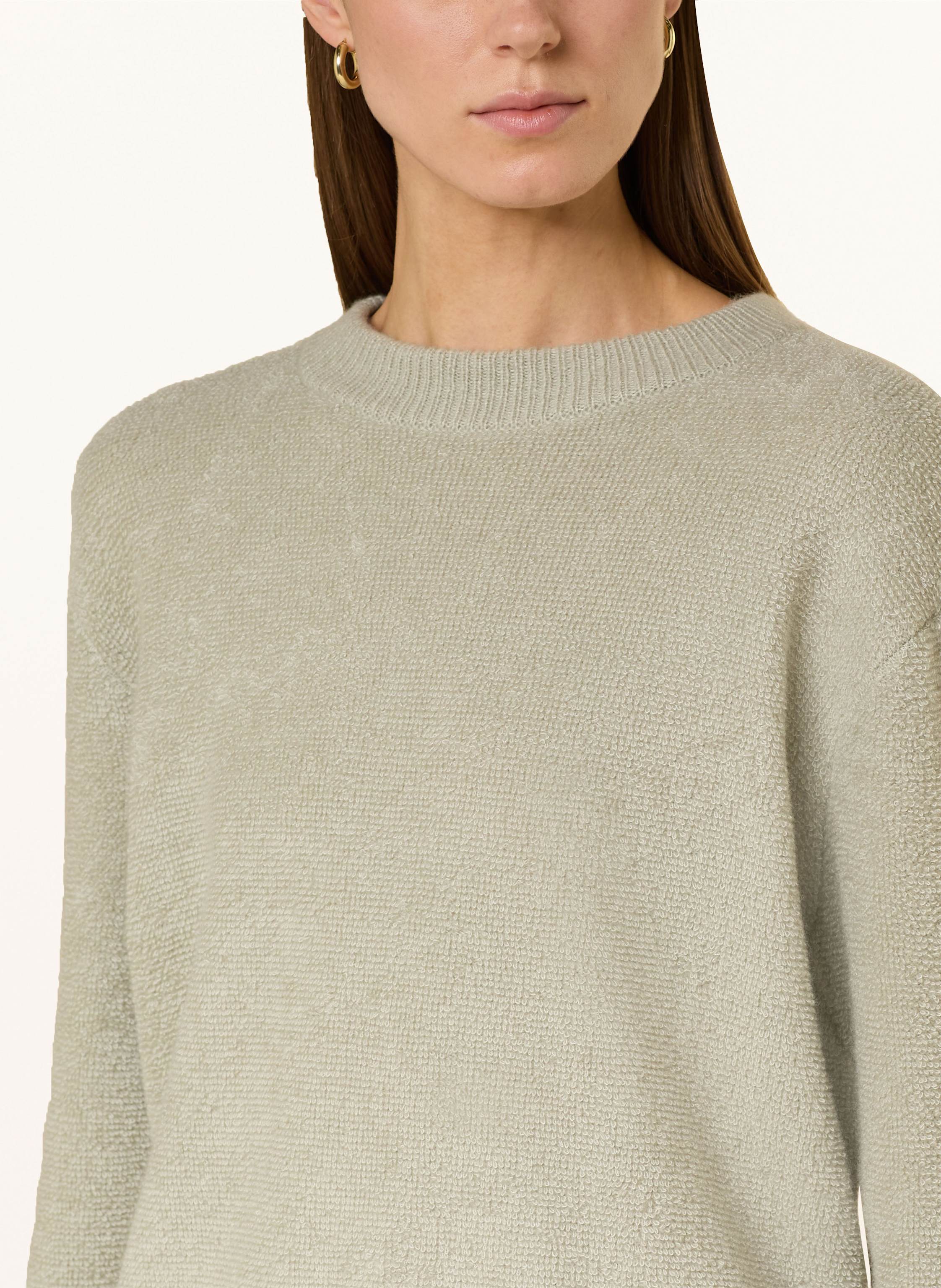 Thumbnail - Sminfinity Bouclé-Pullover Mit Cashmere gruen