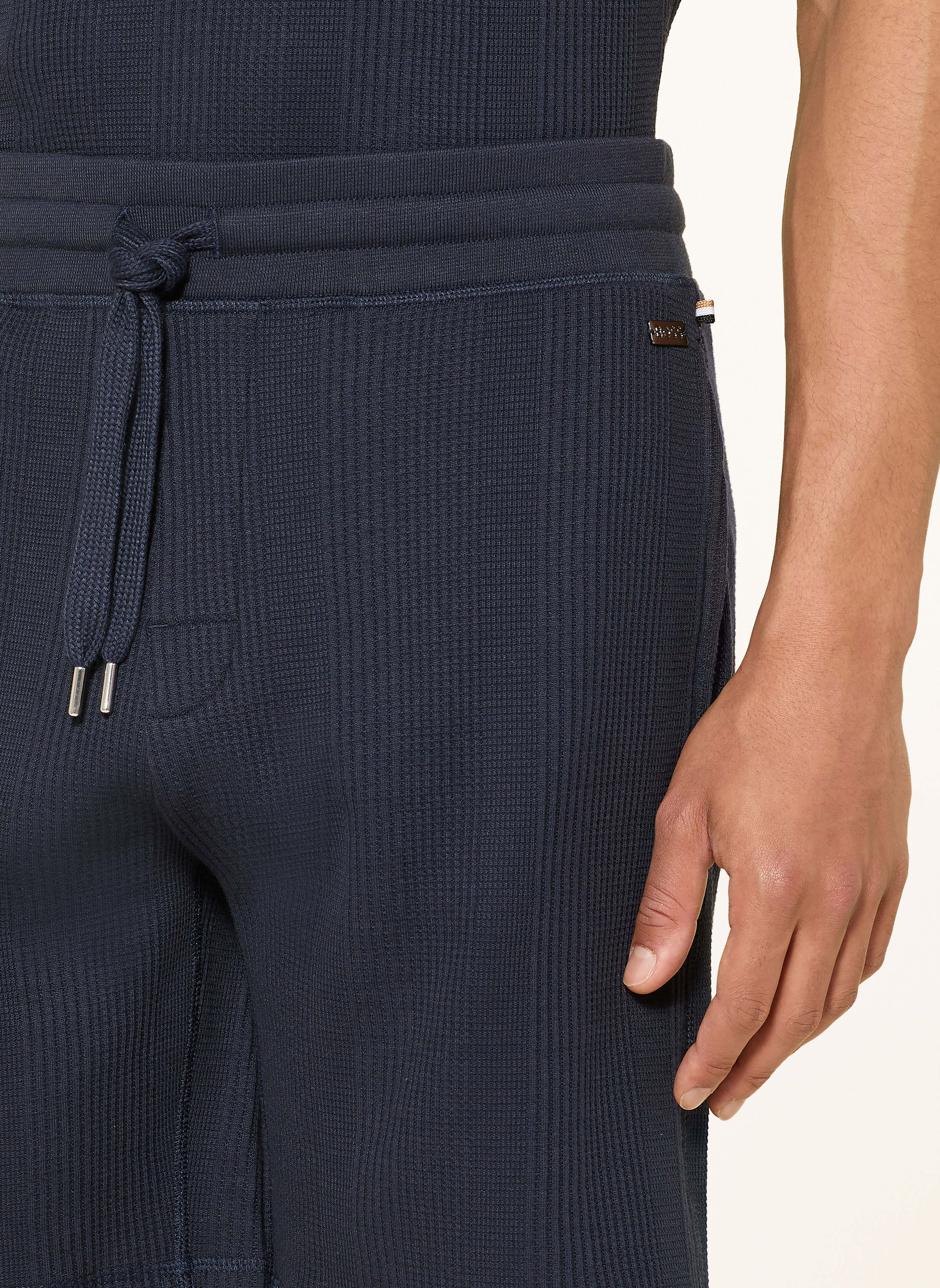 Thumbnail - Boss Schlafshorts Structure blau