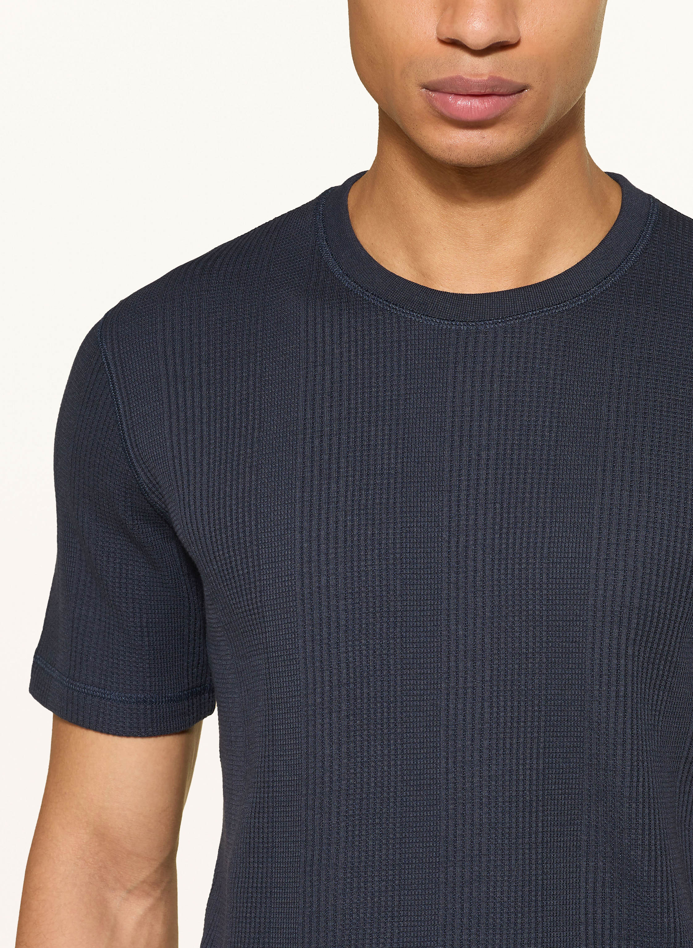 Thumbnail - Boss Schlafshirt Structure blau