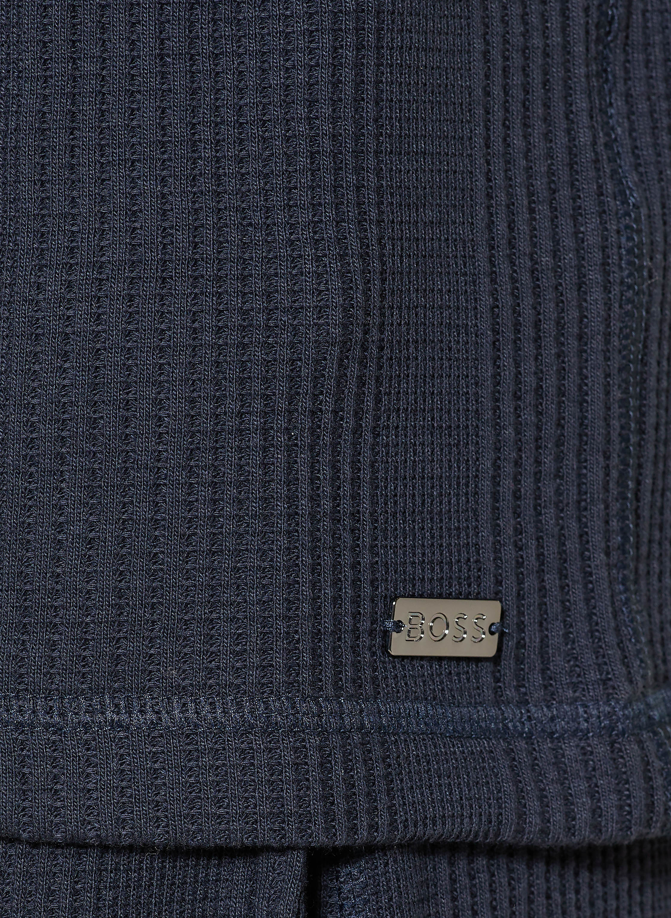 Thumbnail - Boss Schlafshirt Structure blau