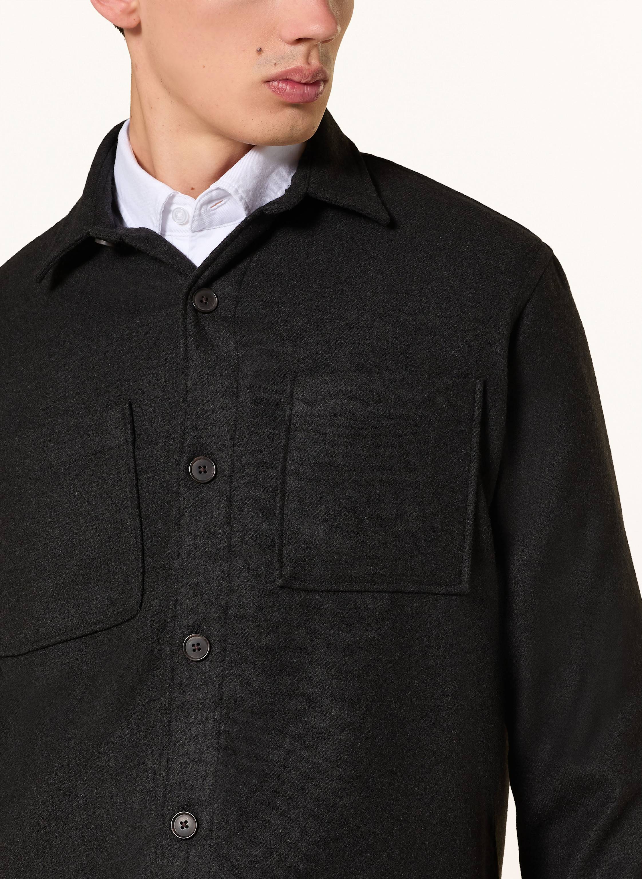 Thumbnail - Paul Flanell-Overshirt schwarz